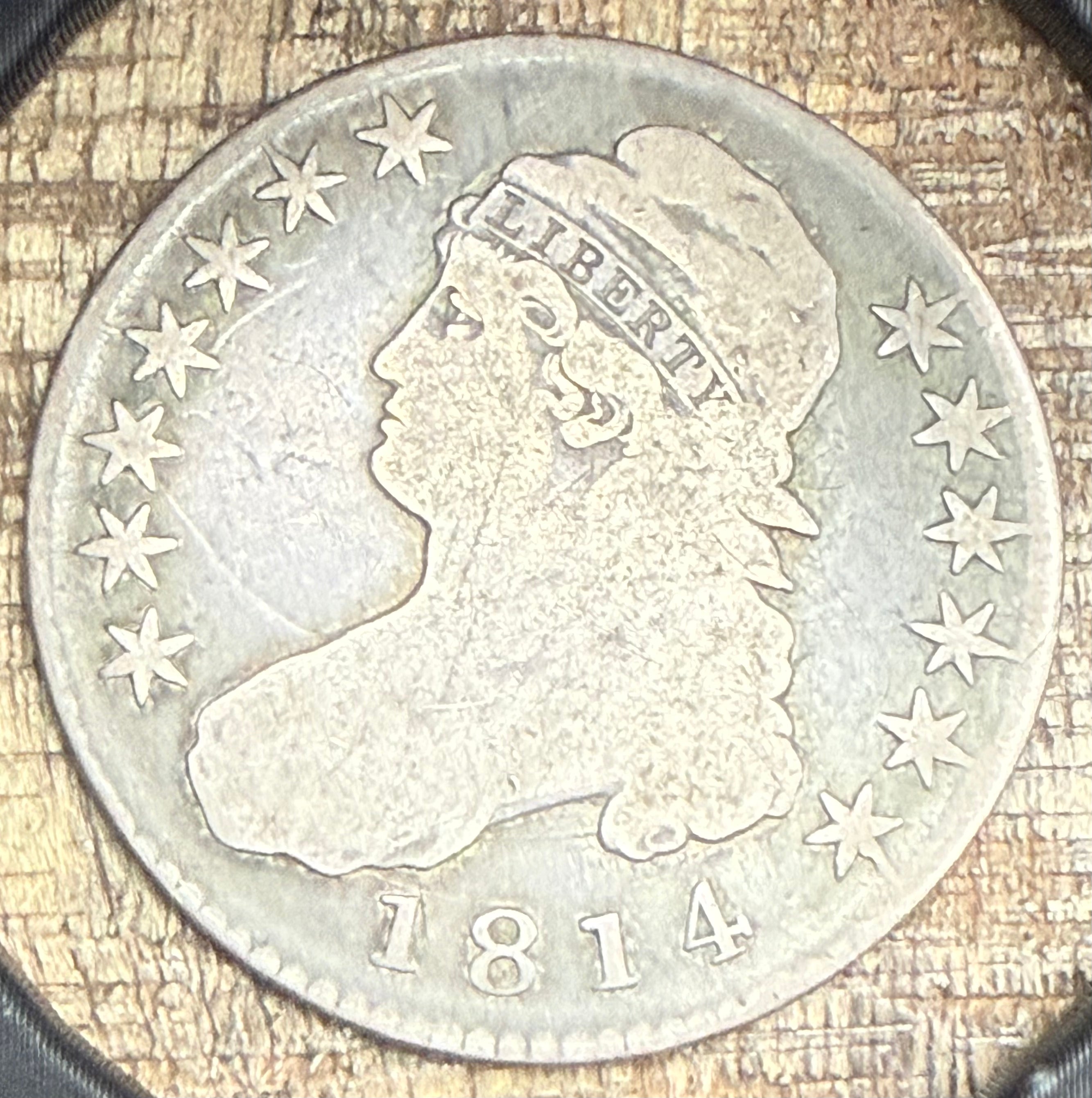 1814 50c US Capped Bust Half Dollar