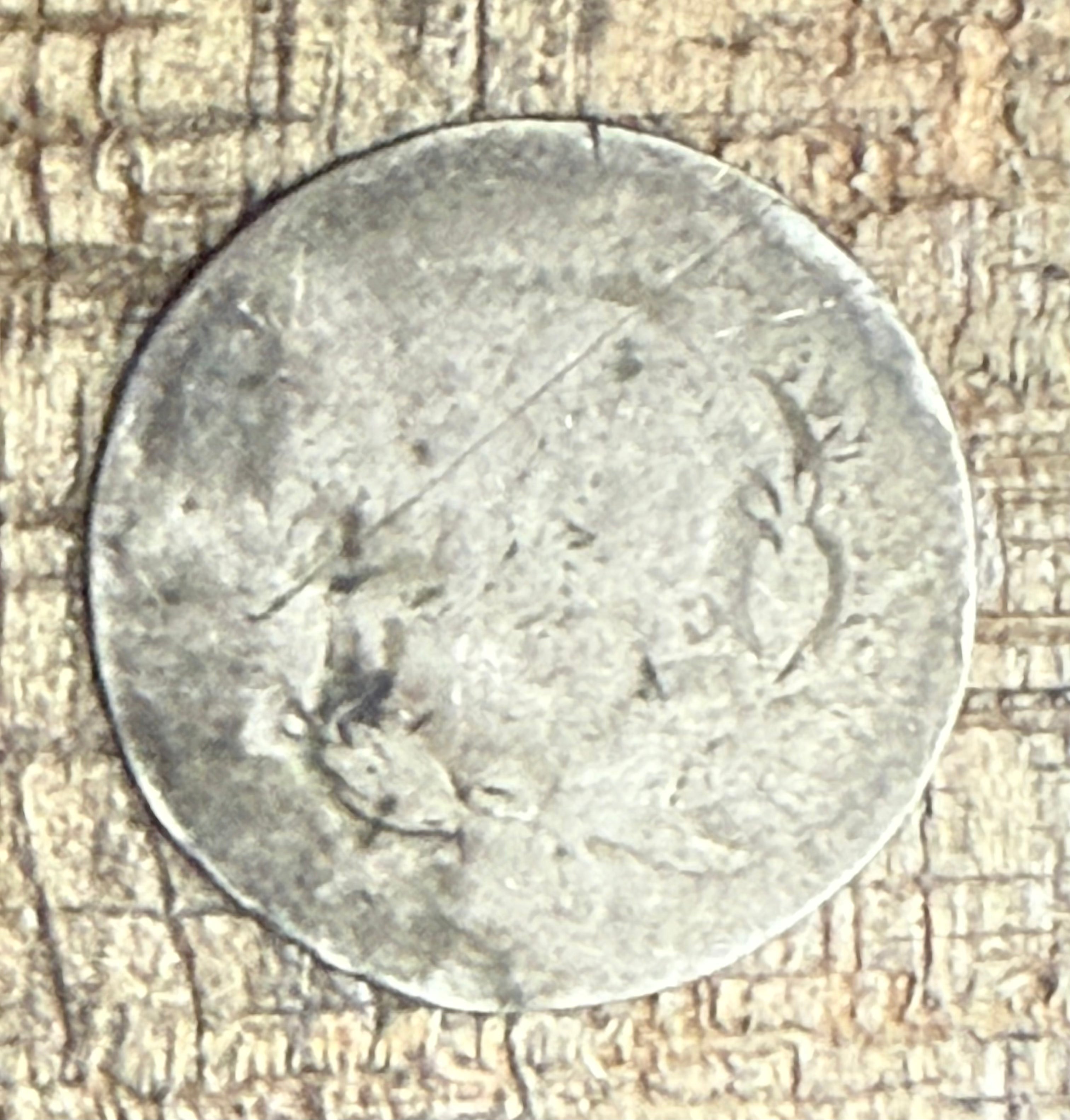 10C US Seated Liberty Half Dime ~ Unclear date possible 185?