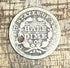 1848-O H10C US Seated Liberty Half Dime~Holed