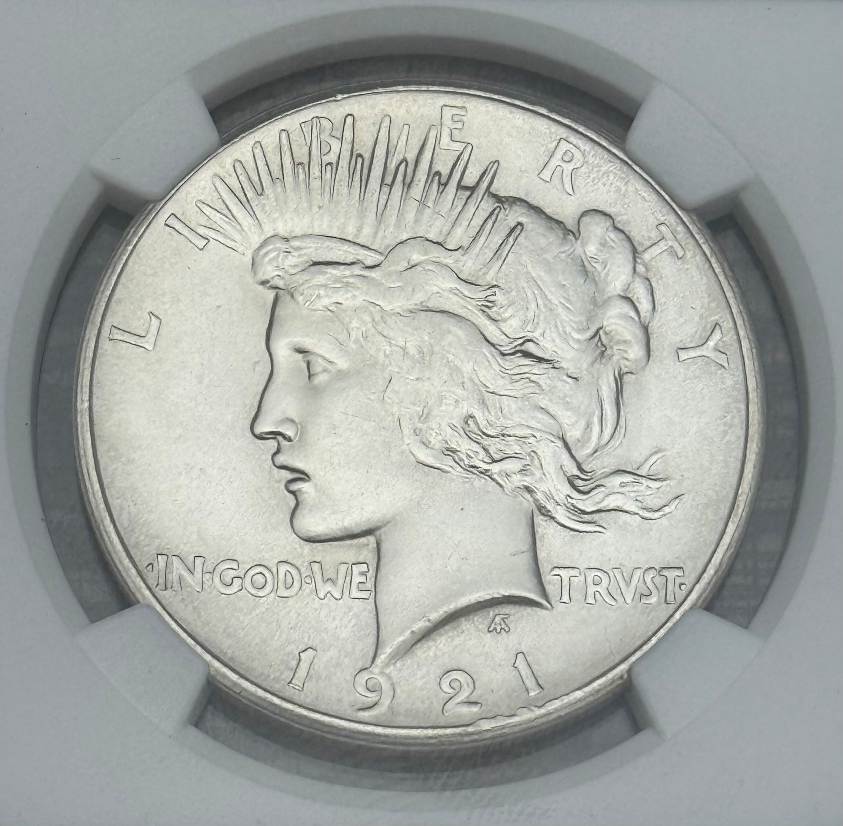 1921 $1 US Silver Peace Dollar ~ High Relief ~ NGC UNC Details-Cleaned ~ KEY DATE