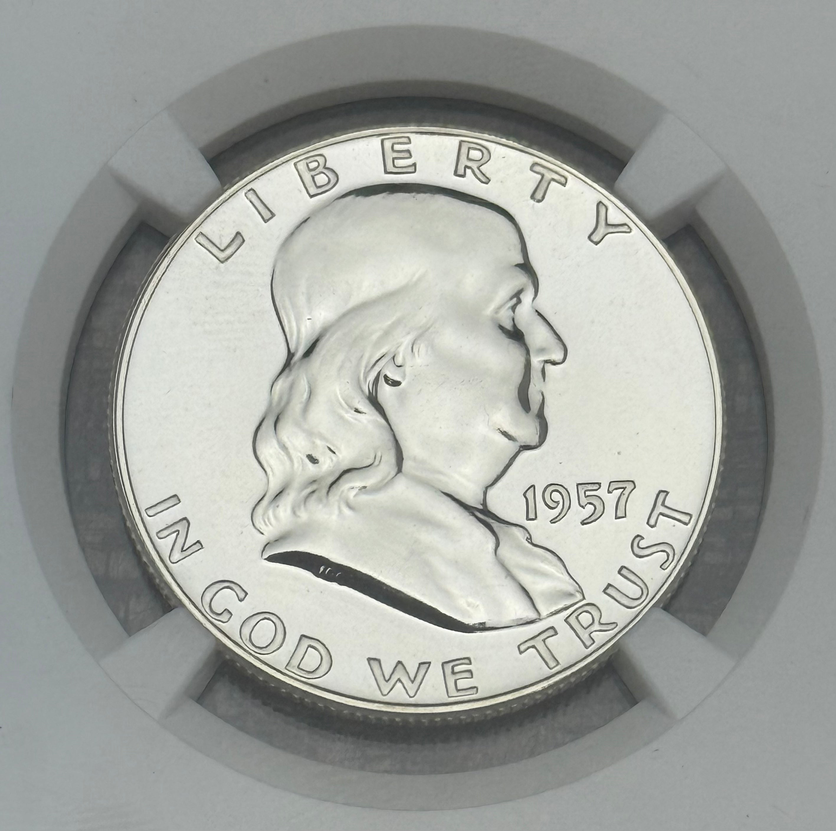 1957 50c Franklin Half Dollar NGC PF67
