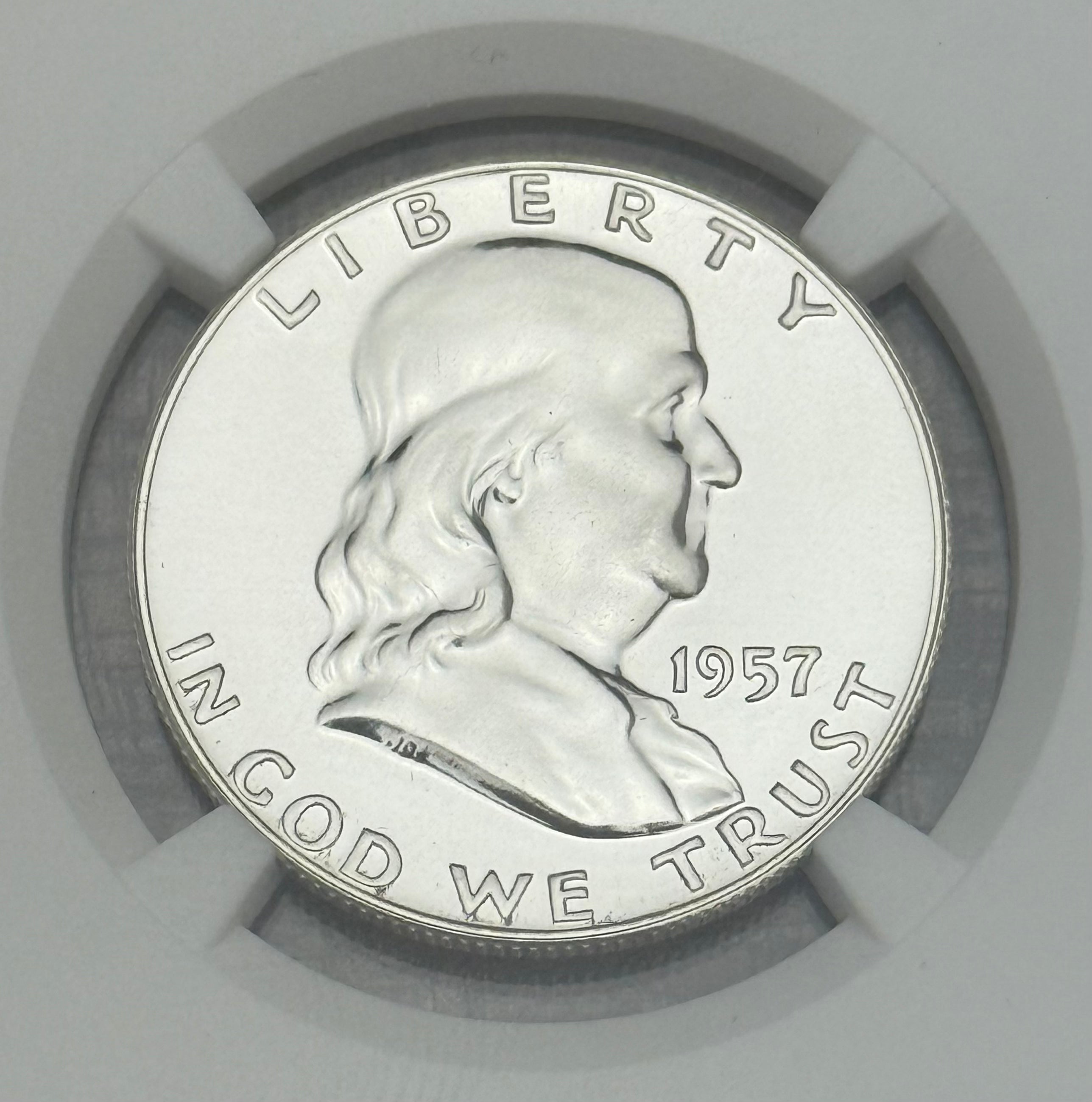 1957 50c Franklin Half Dollar NGC PF67