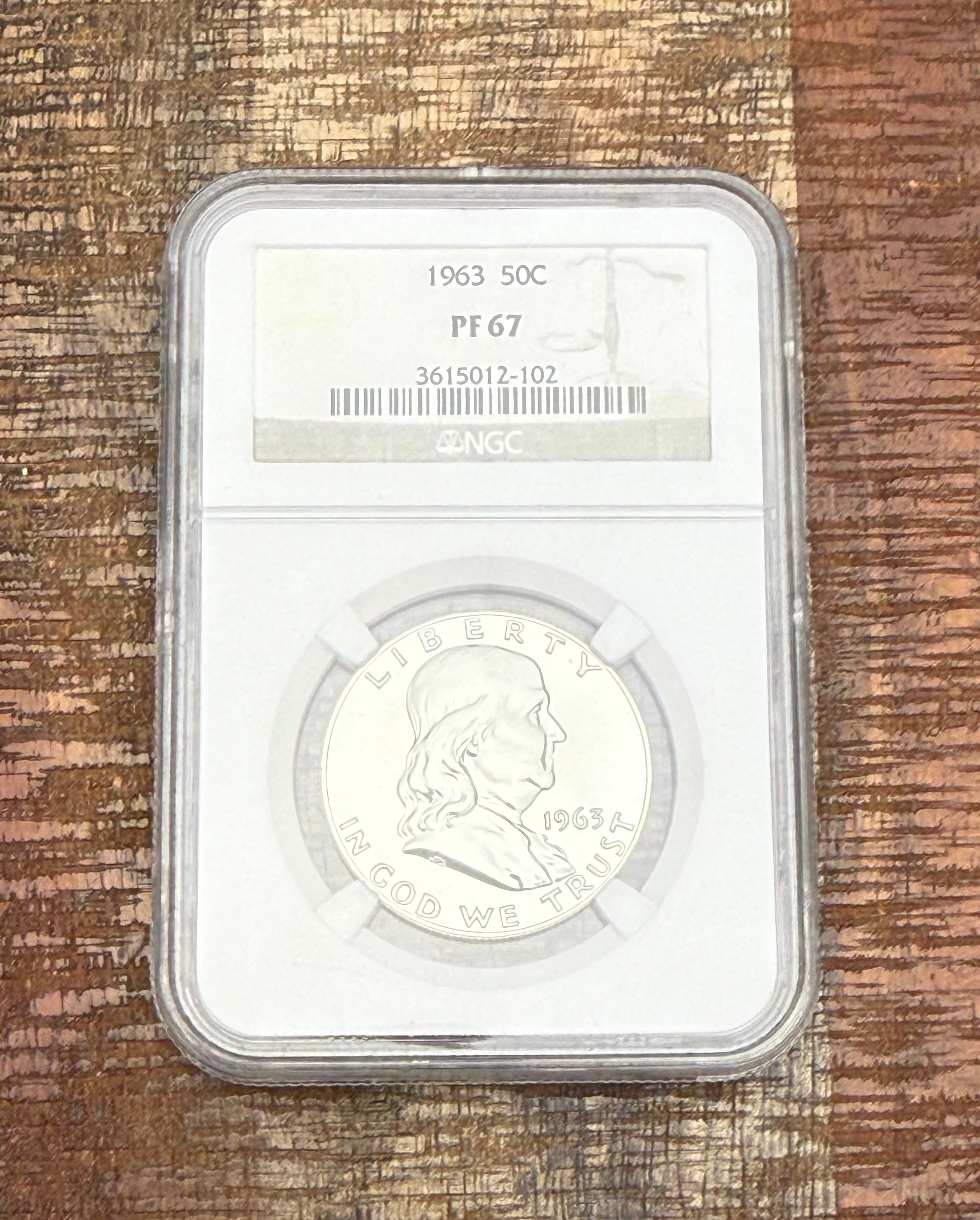 1963 50c Franklin Half Dollar NGC PF67