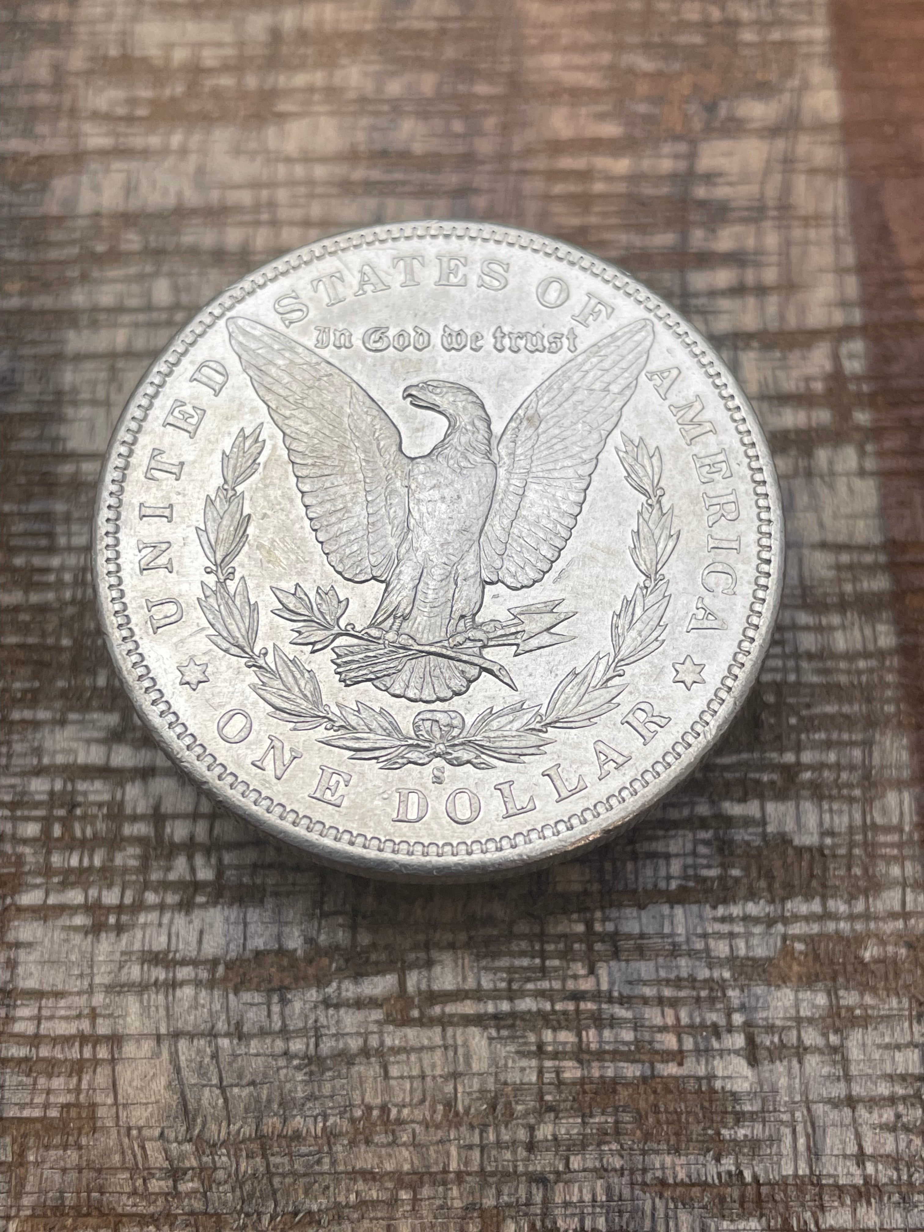 1897-S $1 US Morgan Silver Dollar