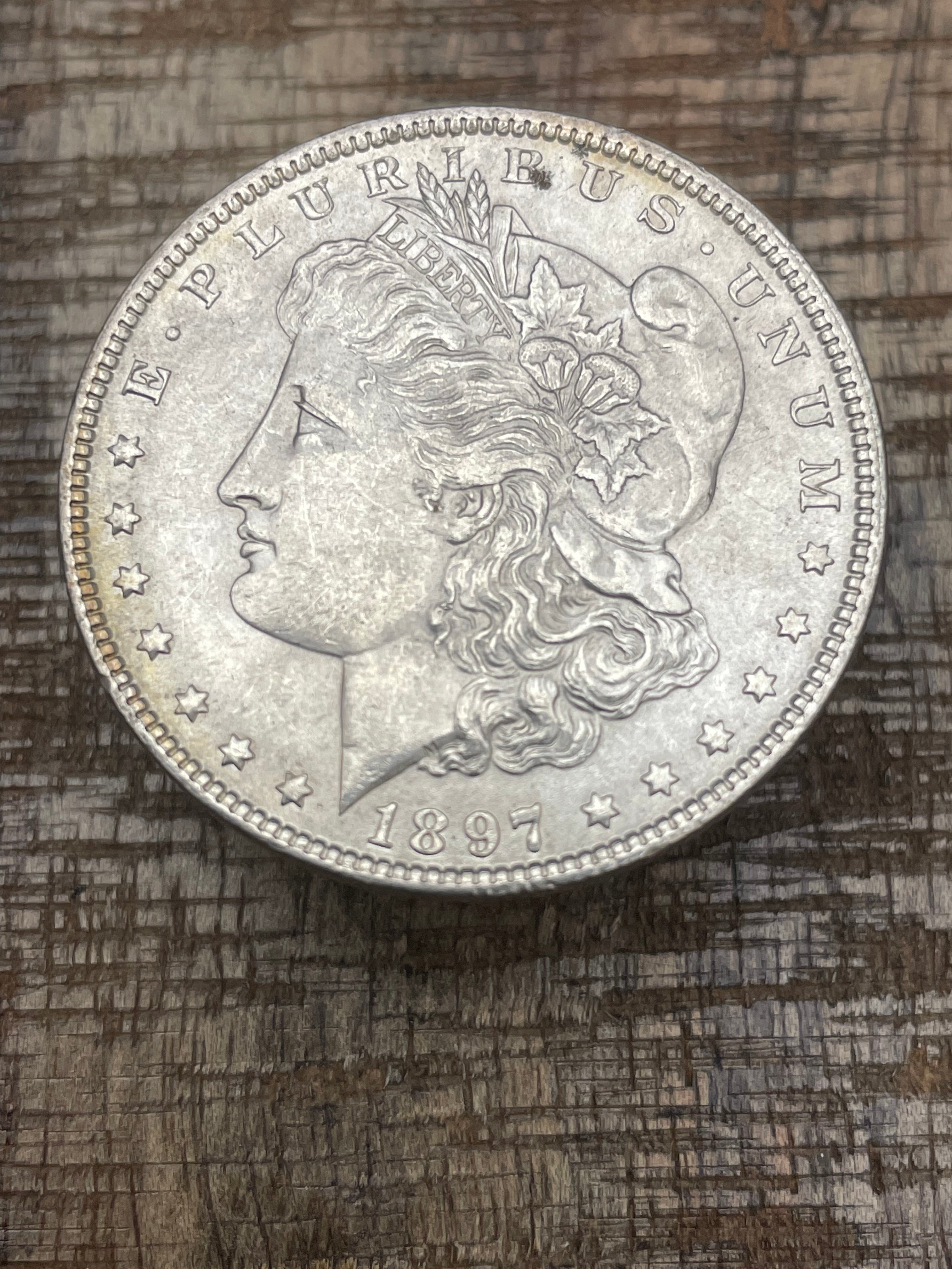 1897 $1 US Morgan Silver Dollar