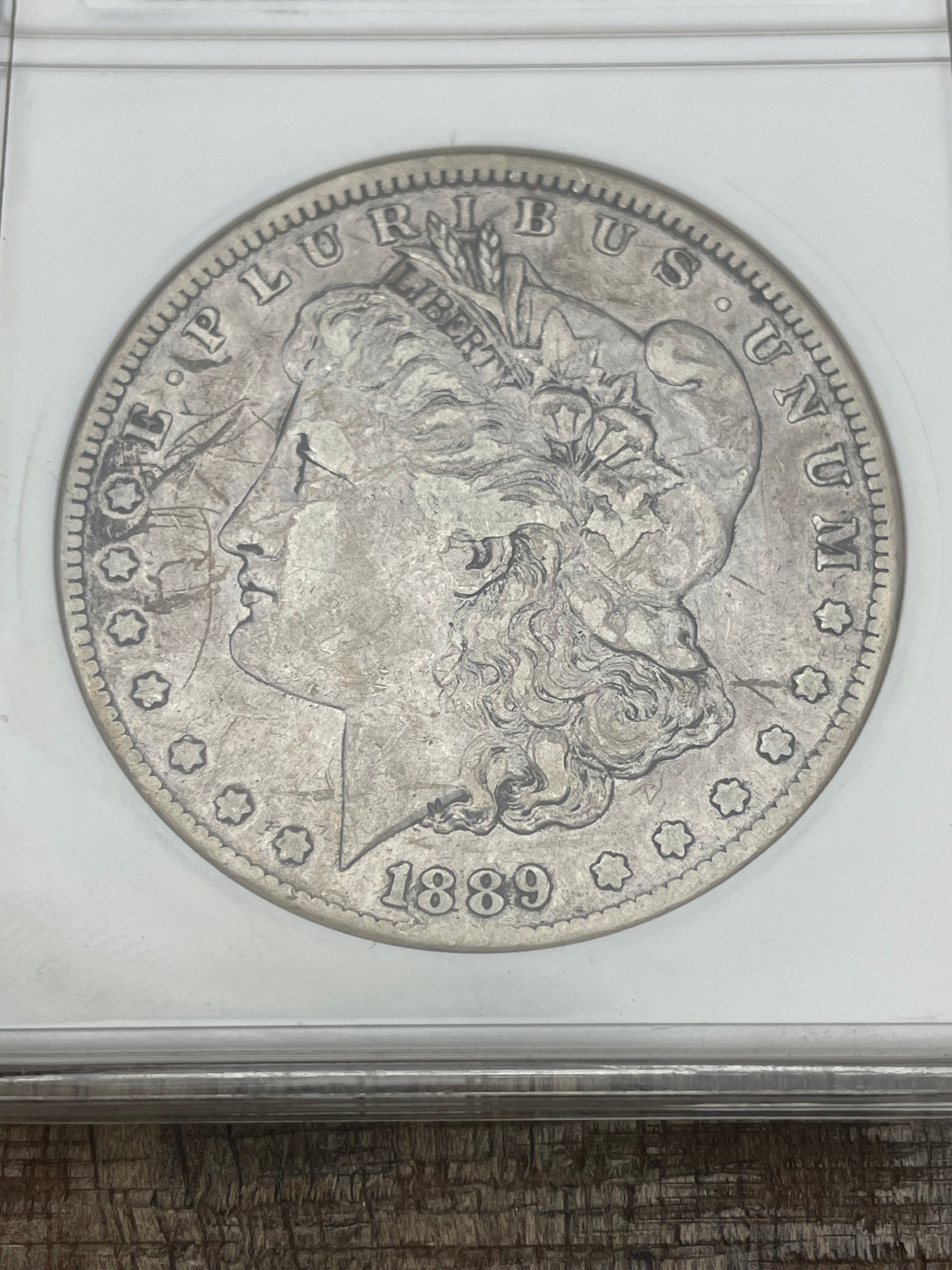1889-CC $1 US Morgan Silver Dollar ~ ANACS VF30