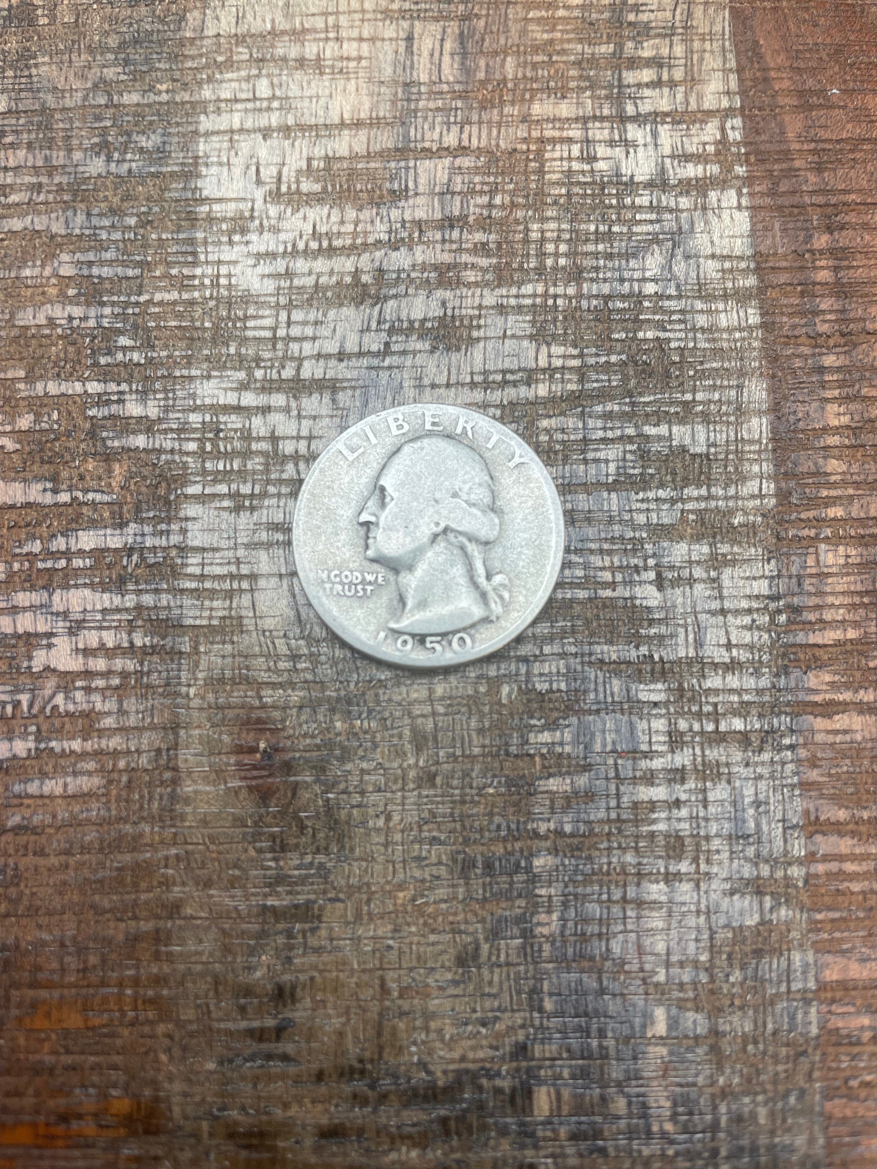 1950-D 25c US Washington Quarter