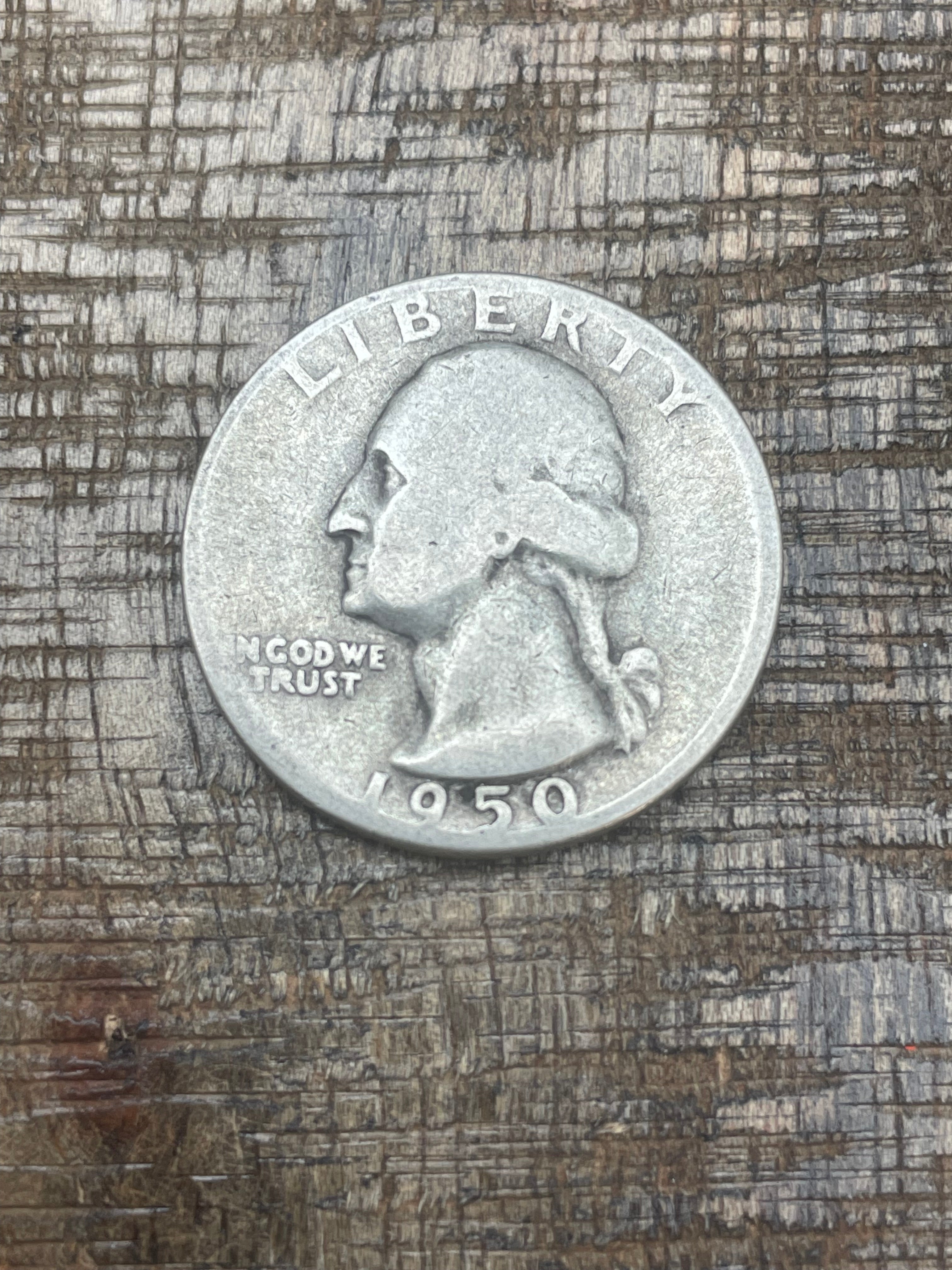1950-D 25c US Washington Quarter