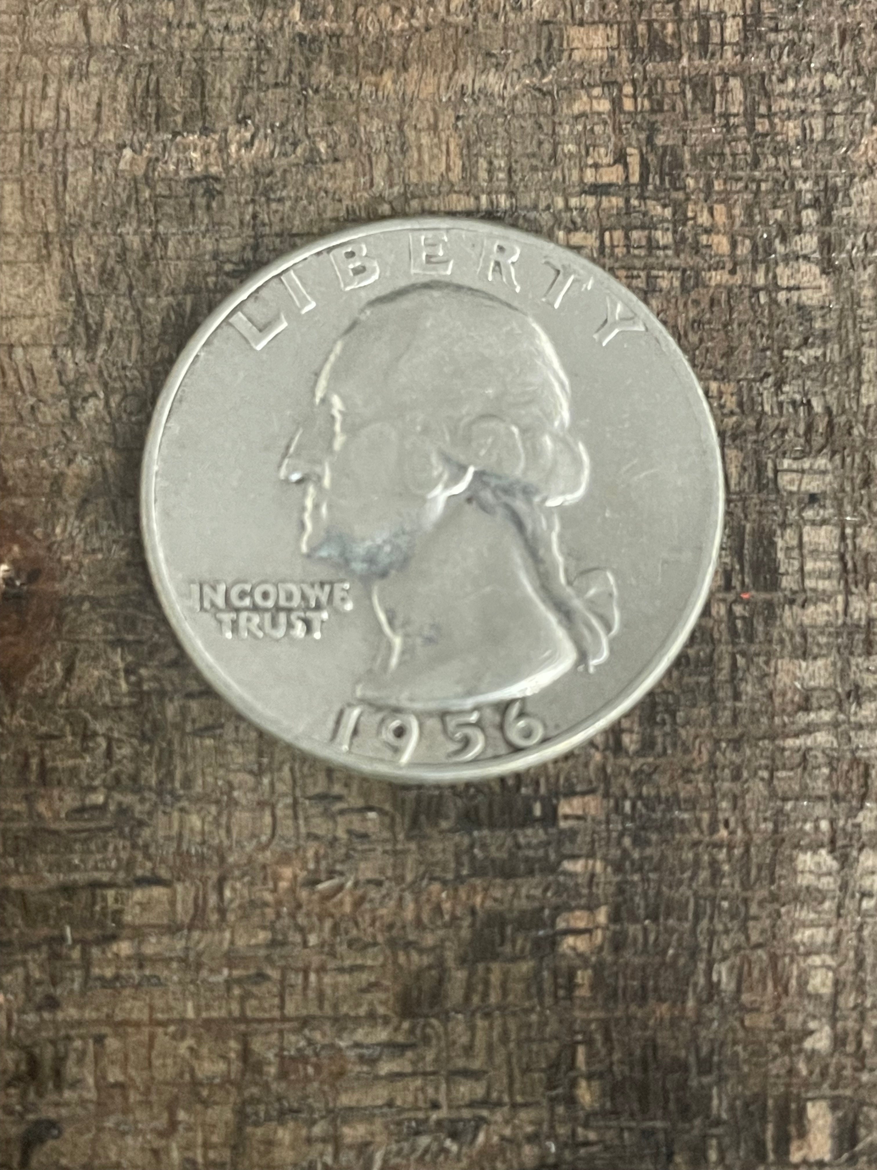 1956 25c US Washington Quarter