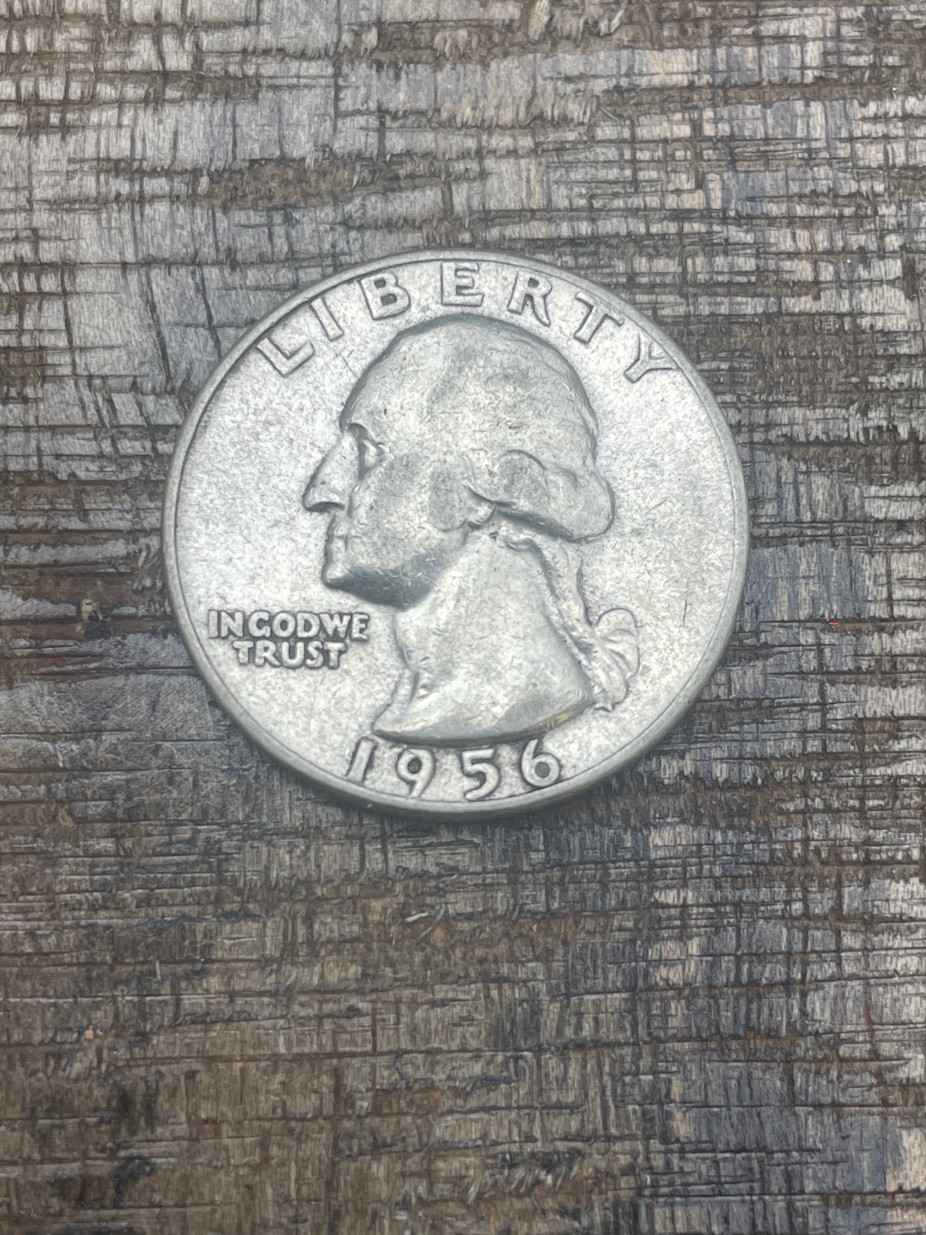 1956 25c US Washington Quarter
