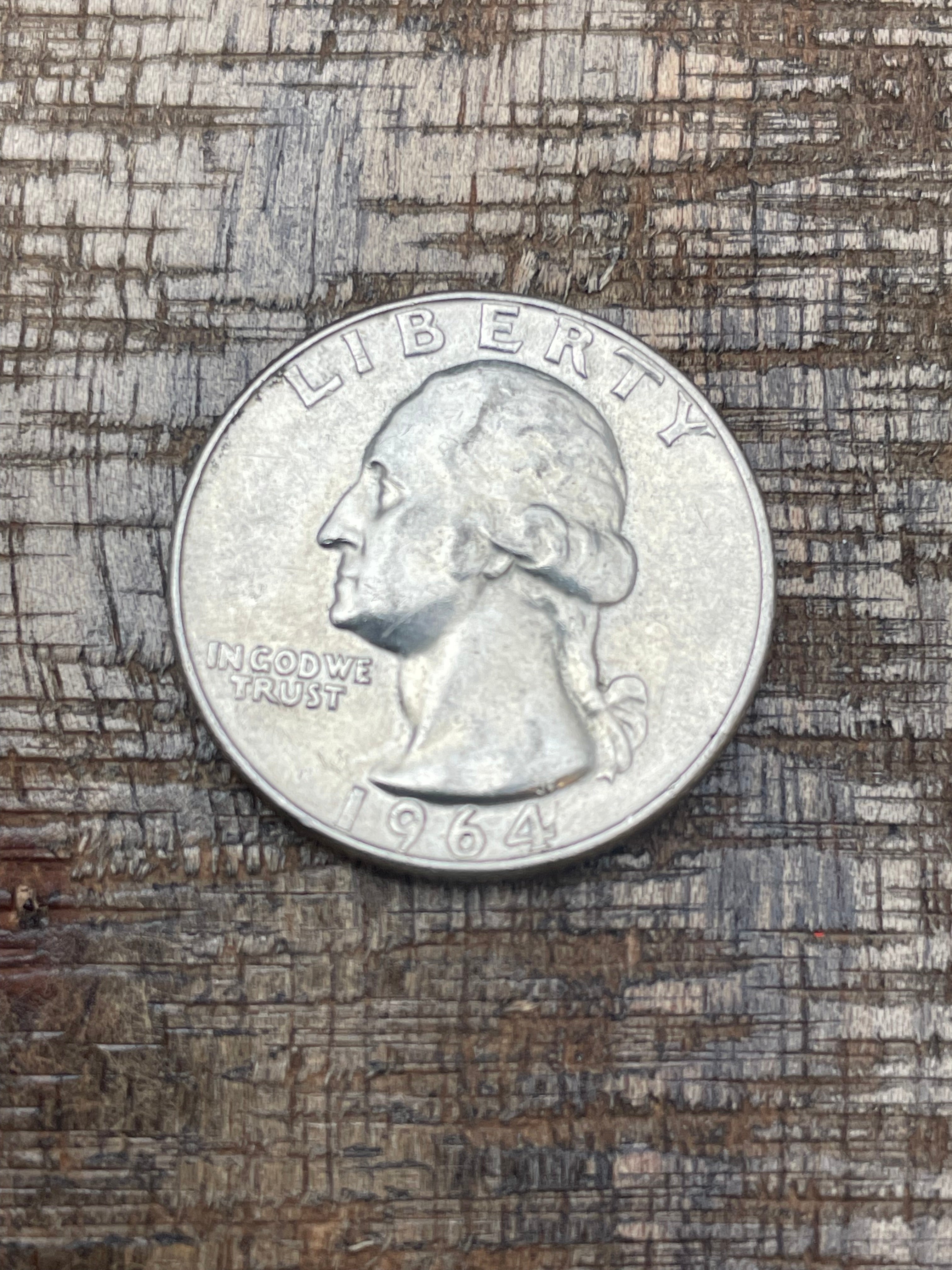 1964-D 25c US Washington Quarter