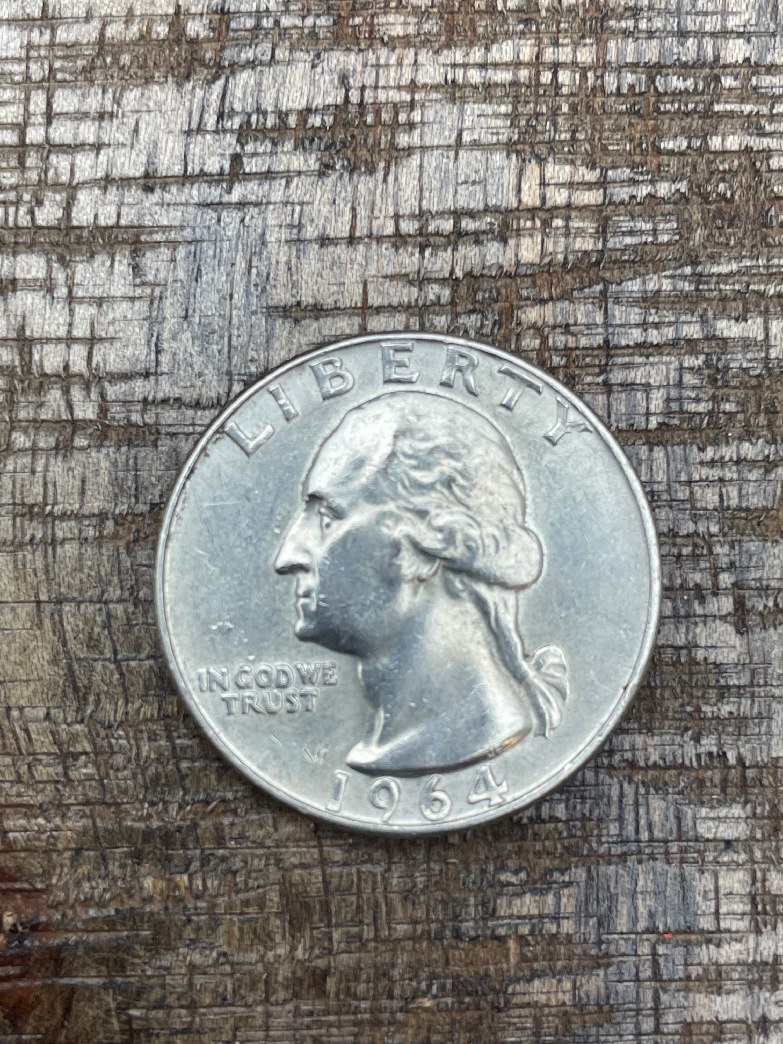 1964-D 25c US Washington Quarter