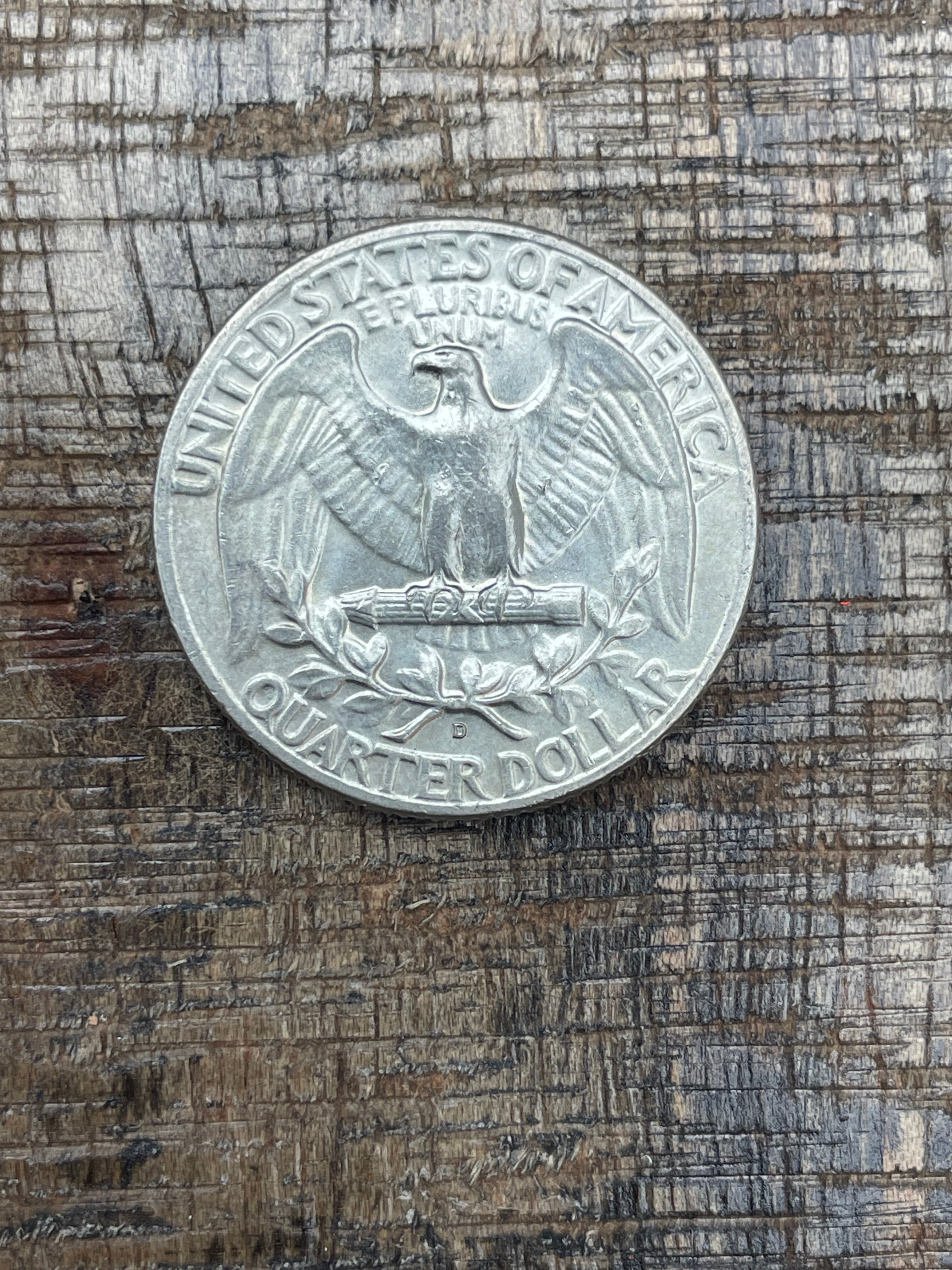 1964-D 25c US Washington Quarter