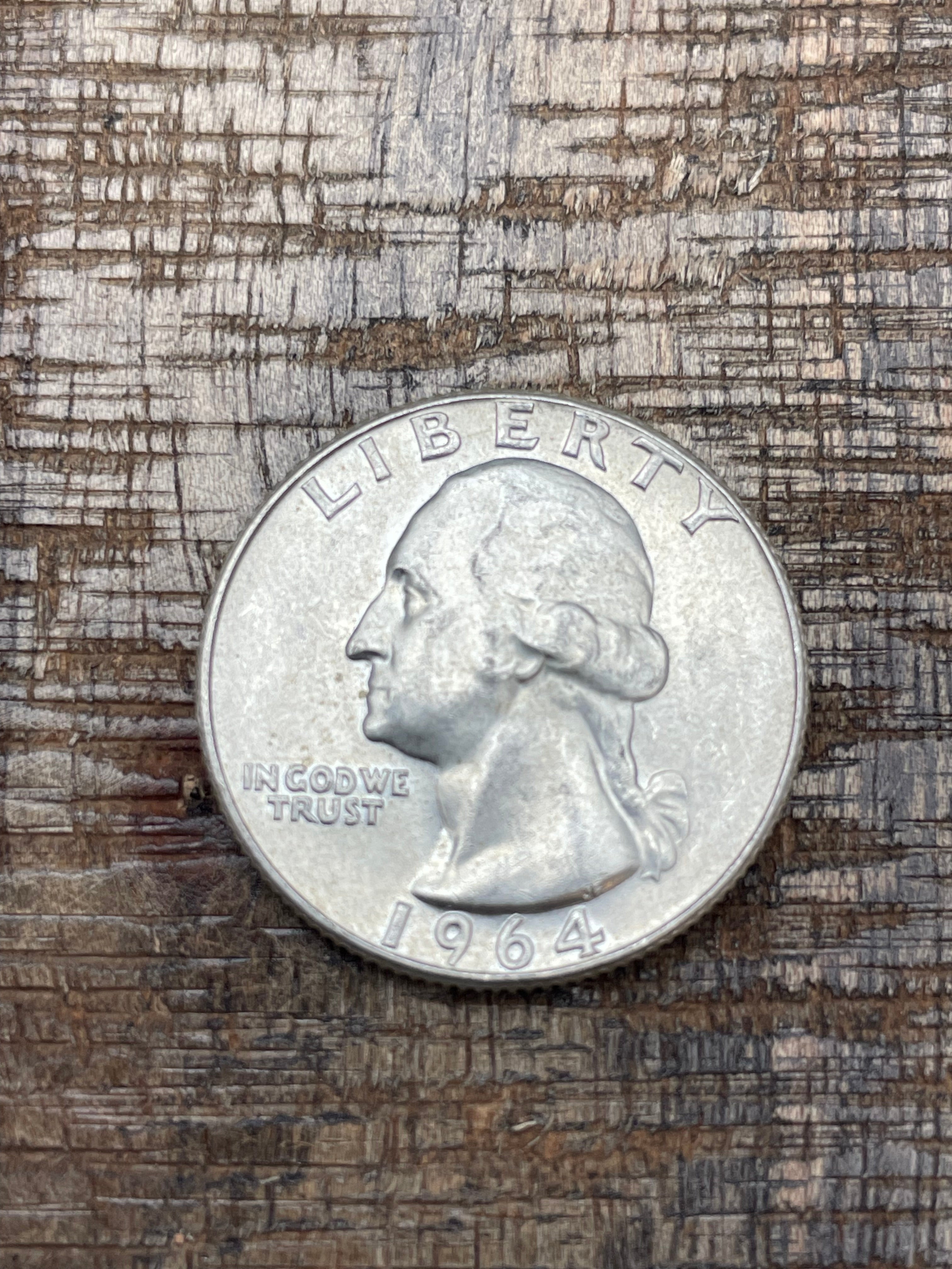 1964-D 25c US Washington Quarter