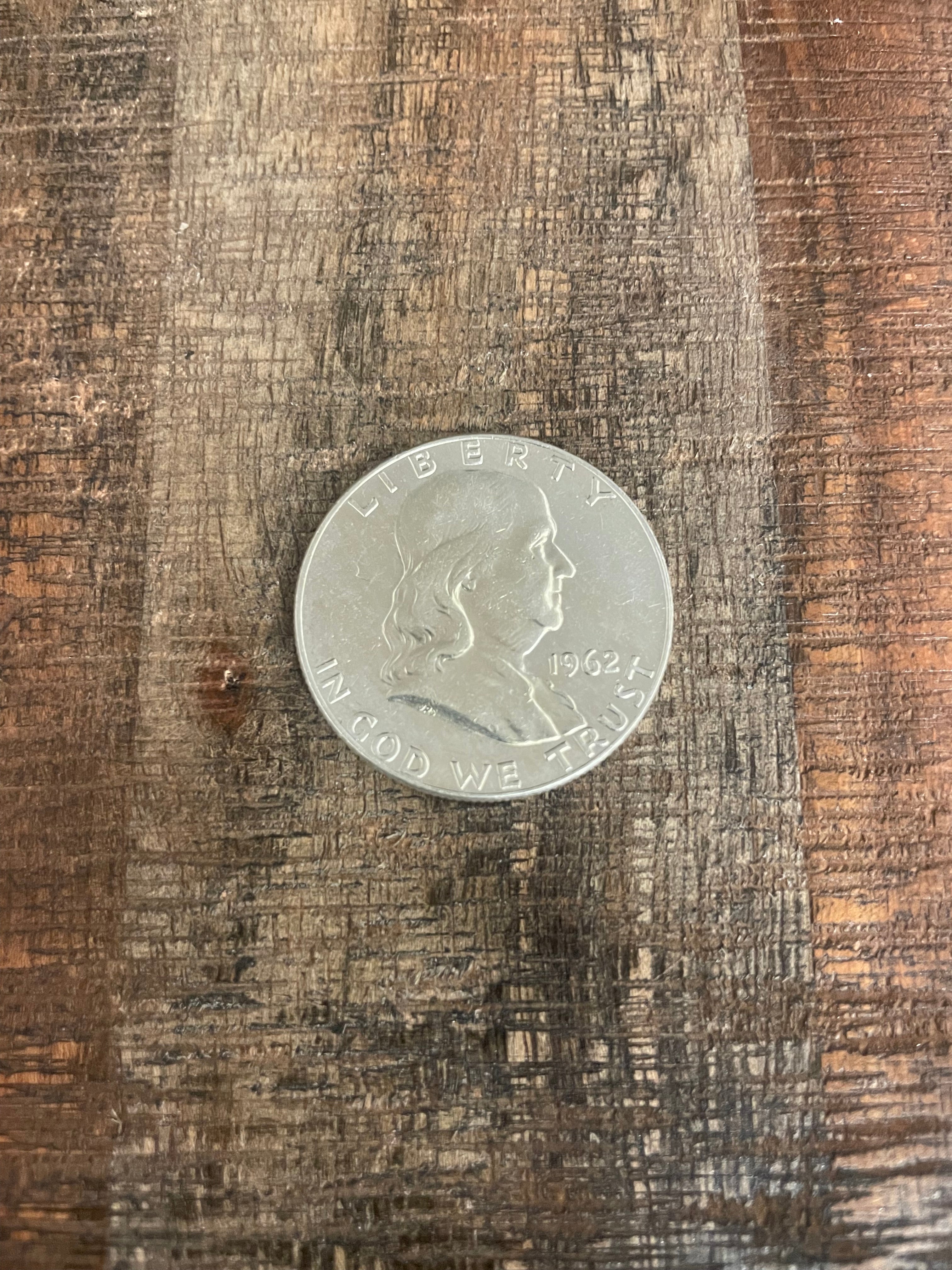 1962-D 50C US Franklin Half Dollar