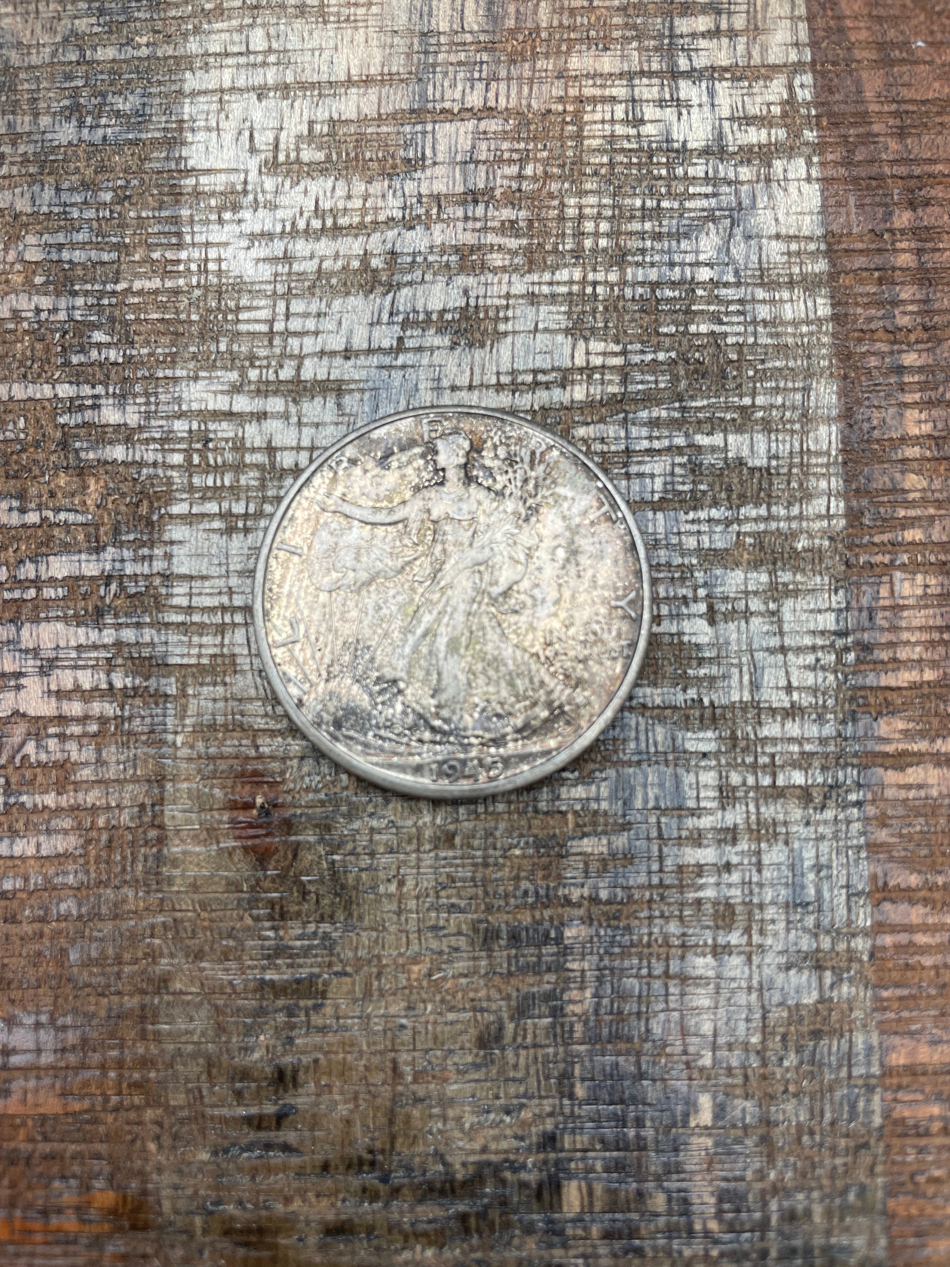 1945-D 50c Walking Liberty Half Dollar