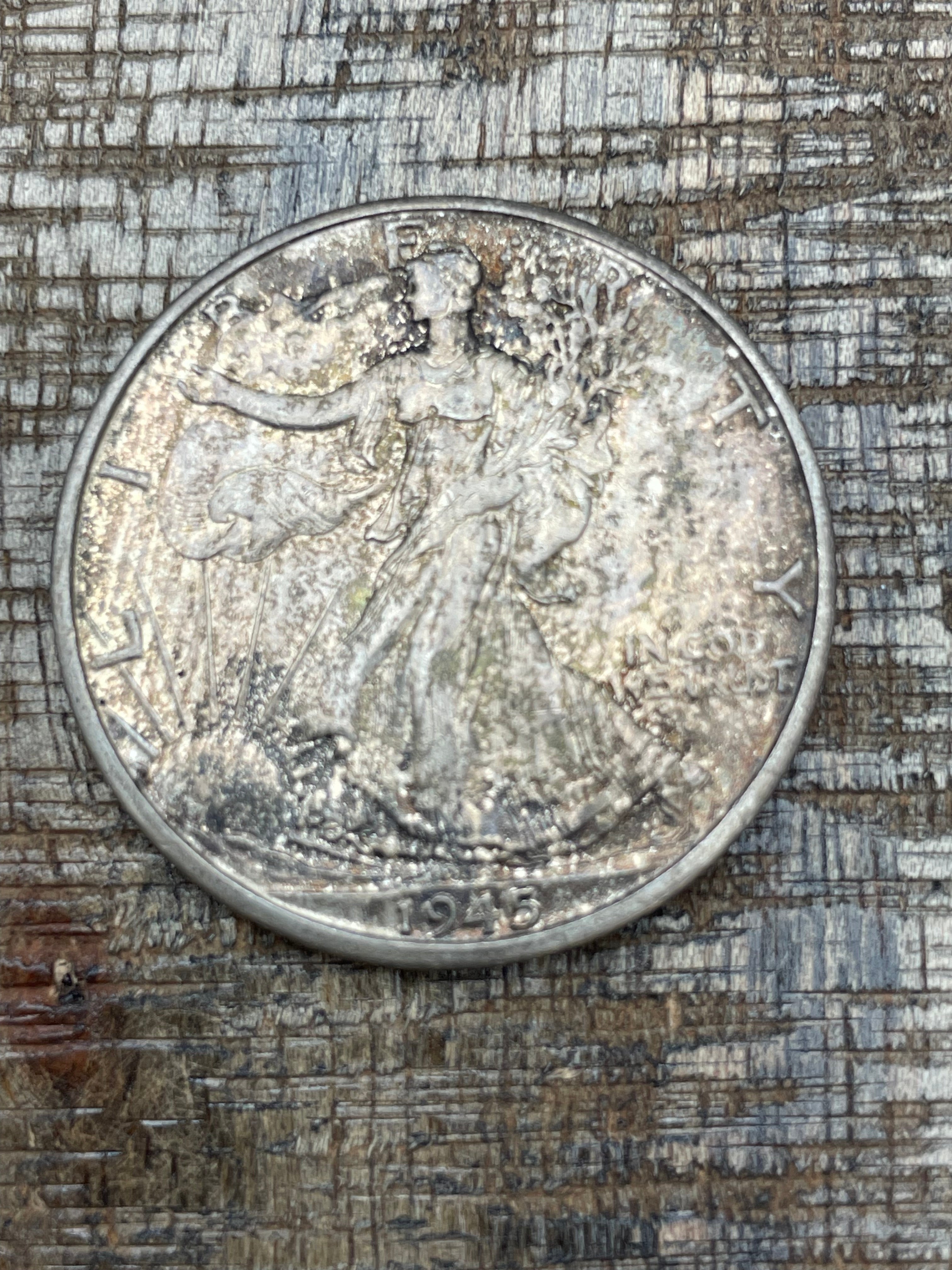 1945-D 50c Walking Liberty Half Dollar