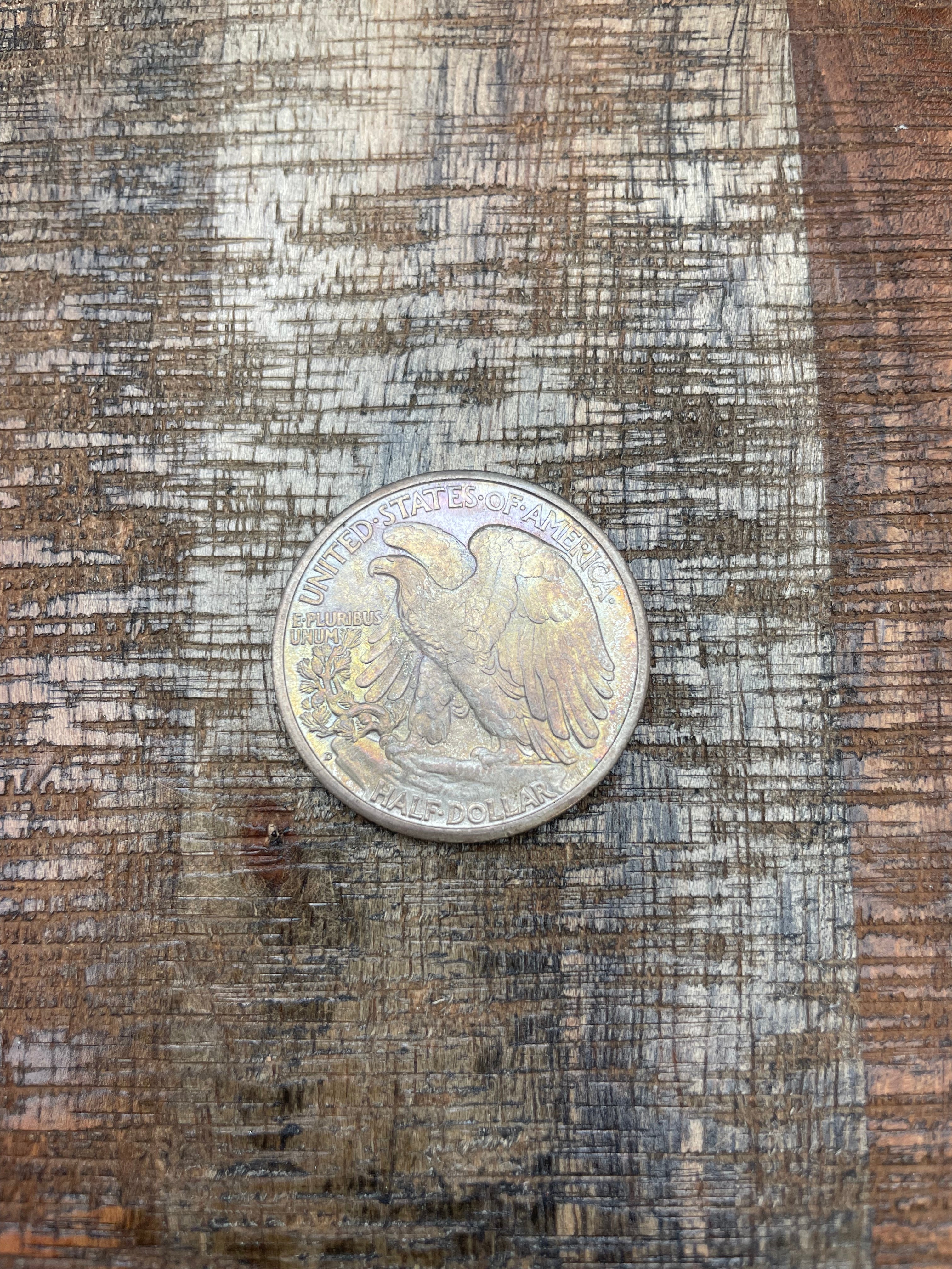 1945-D 50c Walking Liberty Half Dollar