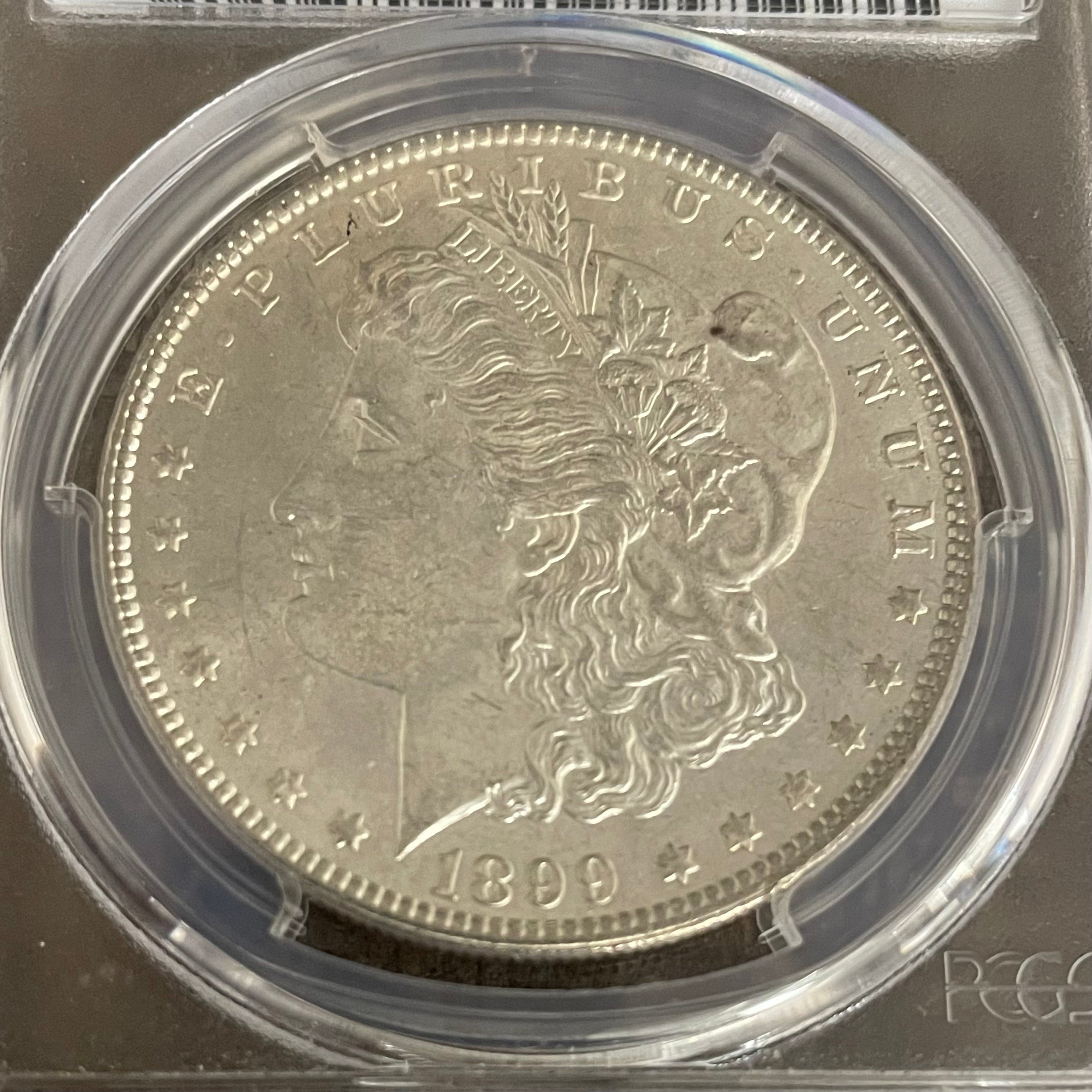 1899 $1 US Morgan Silver Dollar PCGS MS63
