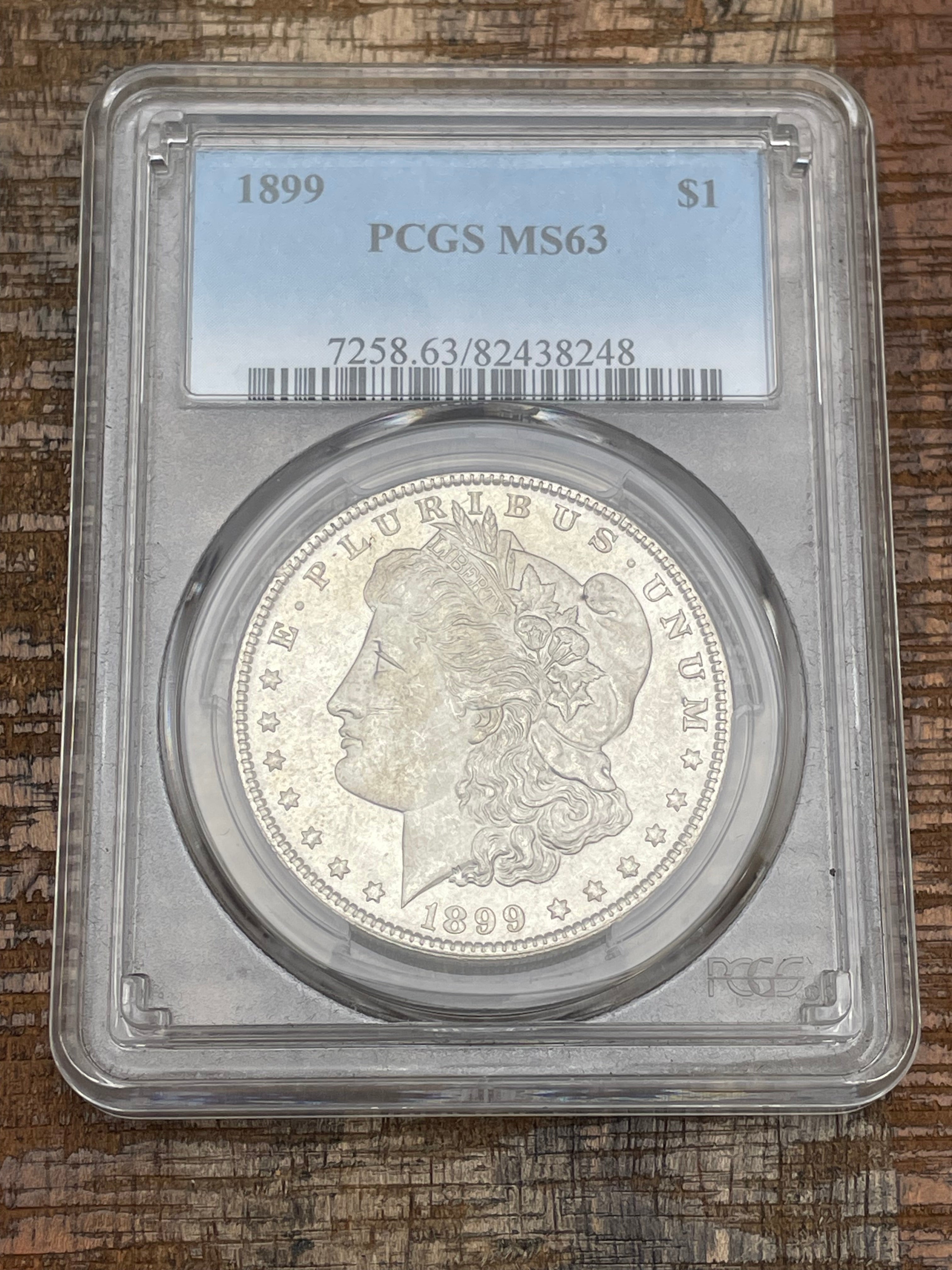 1899 $1 US Morgan Silver Dollar PCGS MS63