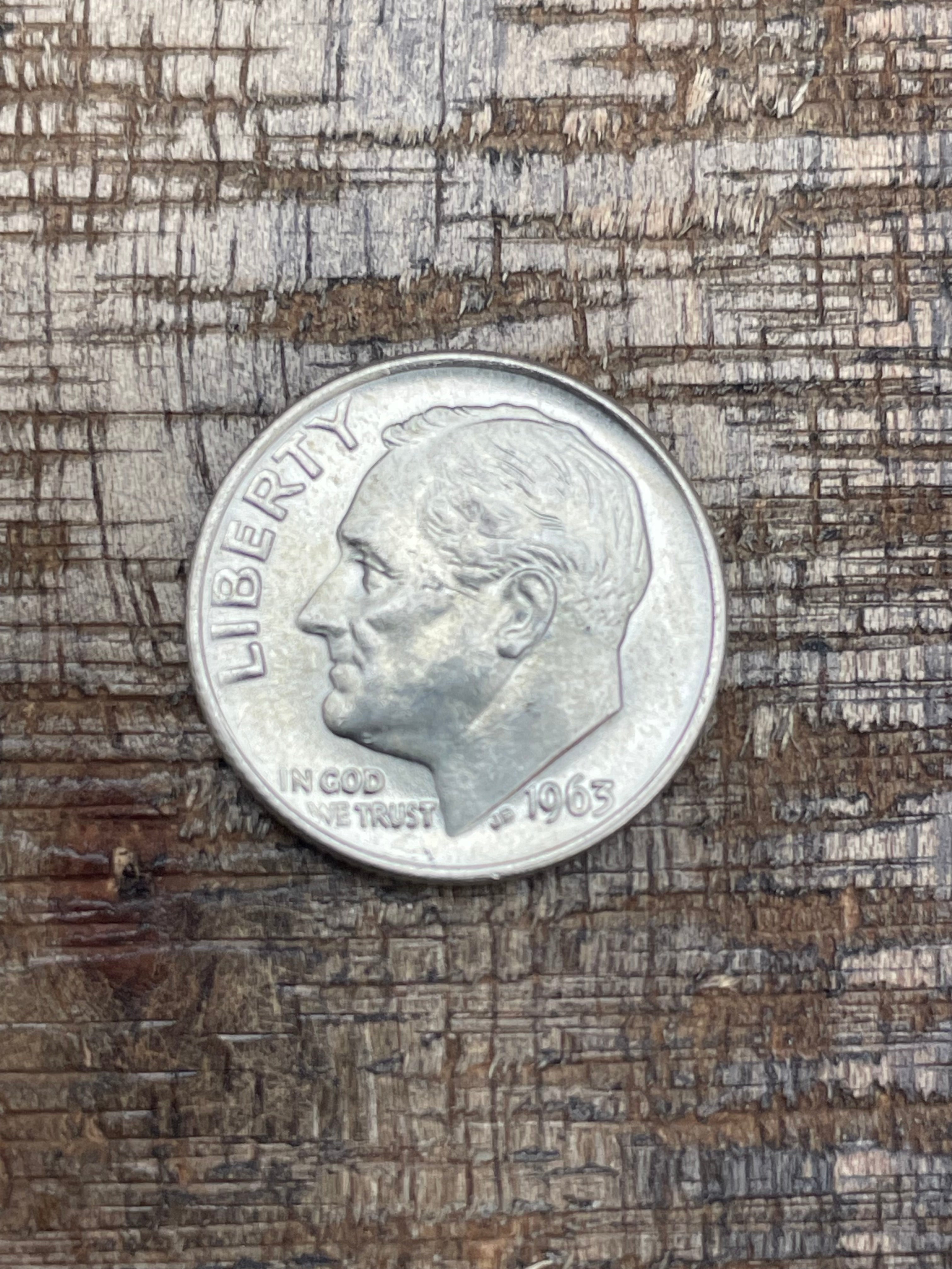 1963 10C US Roosevelt Dime