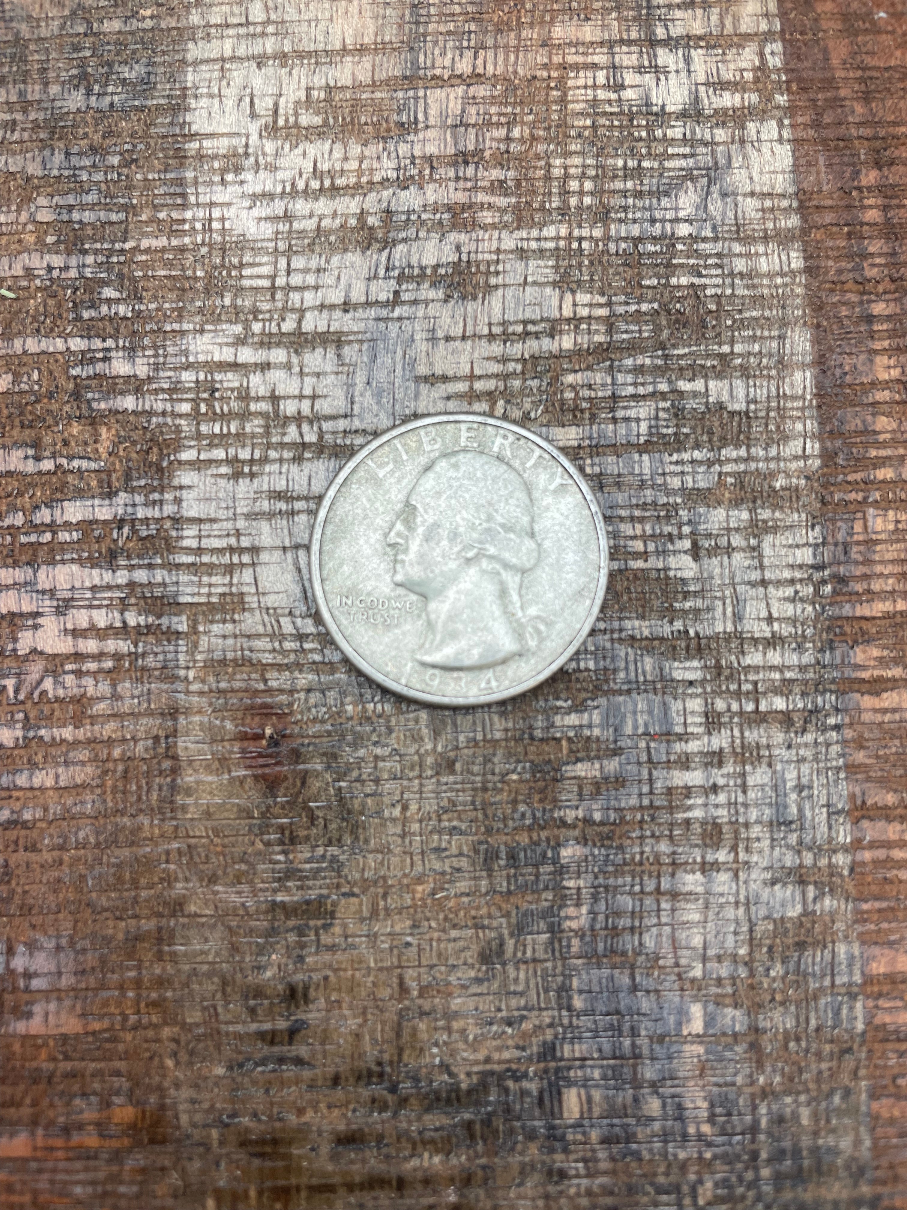 1934 25c US Washington Quarter