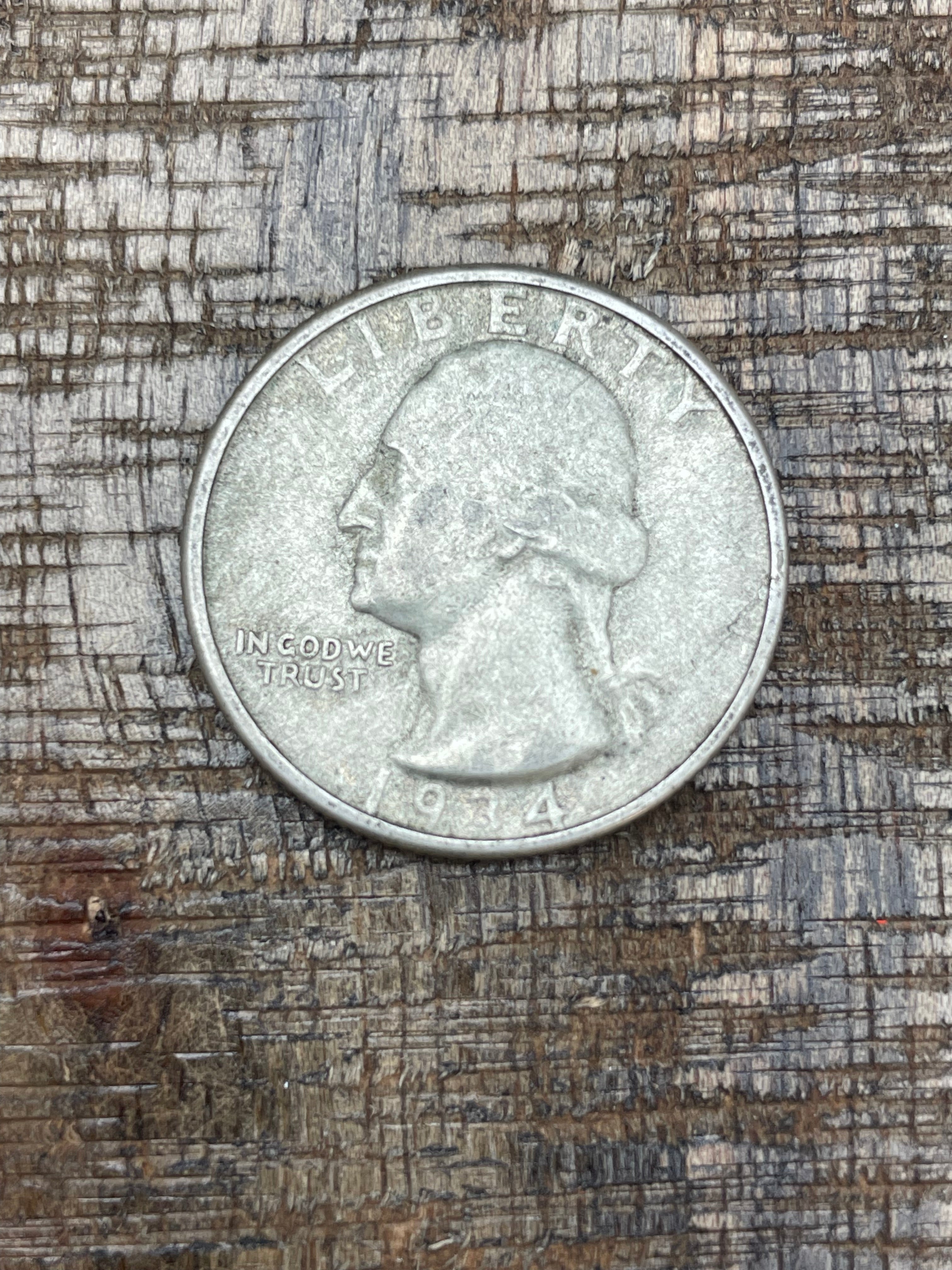 1934 25c US Washington Quarter