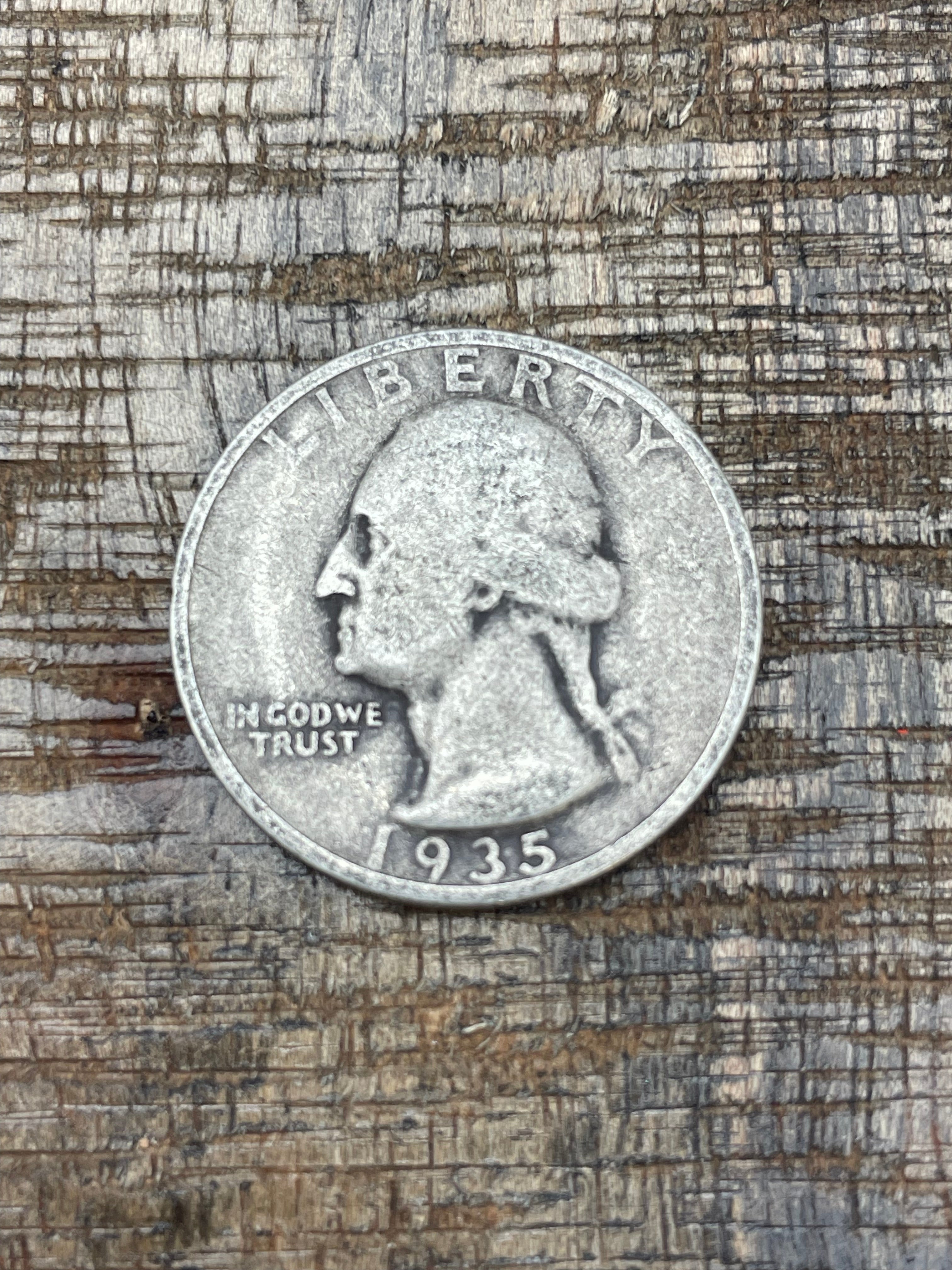1935 25c US Washington Quarter