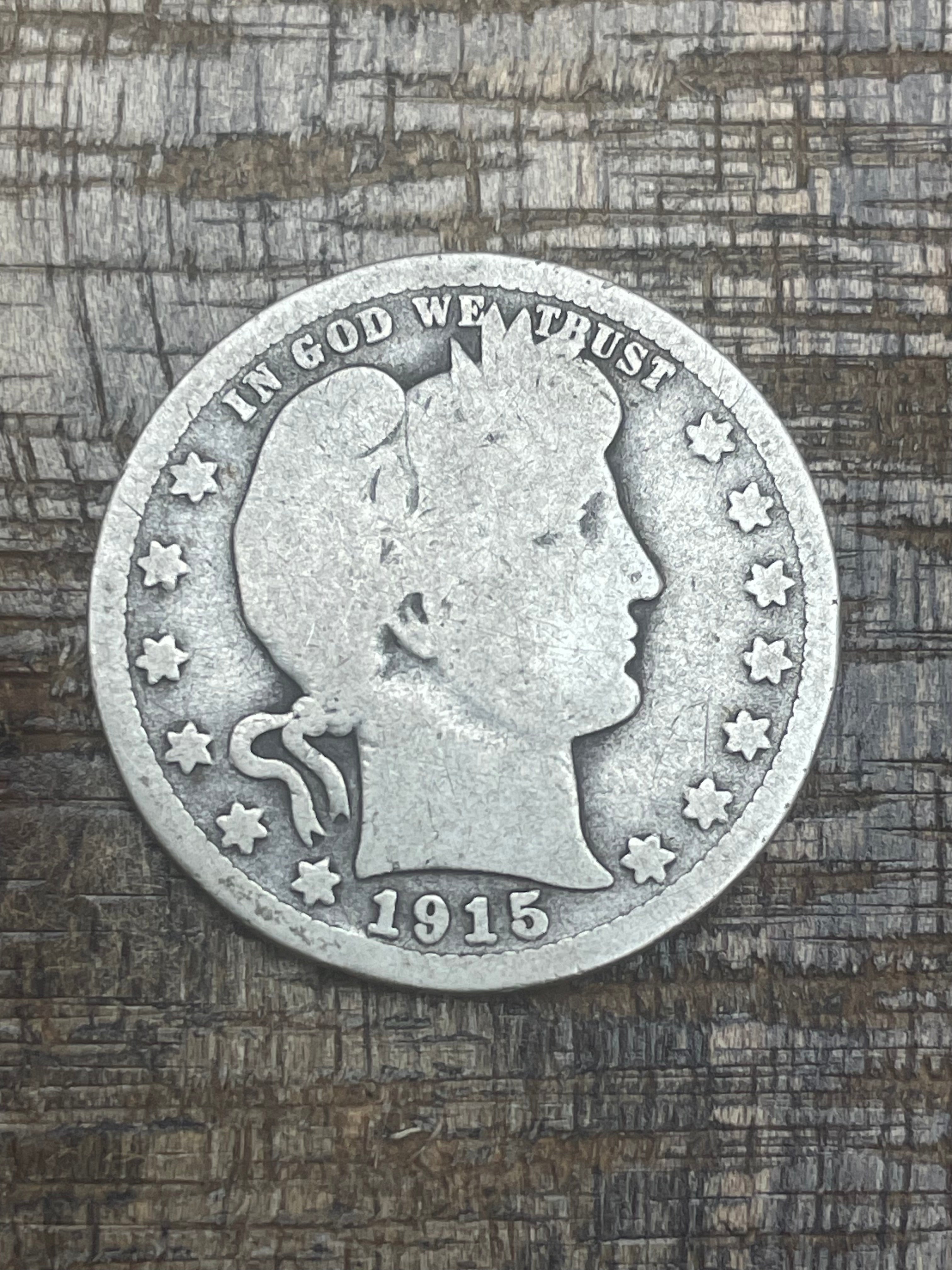 1915-D 25C US Barber Quarter
