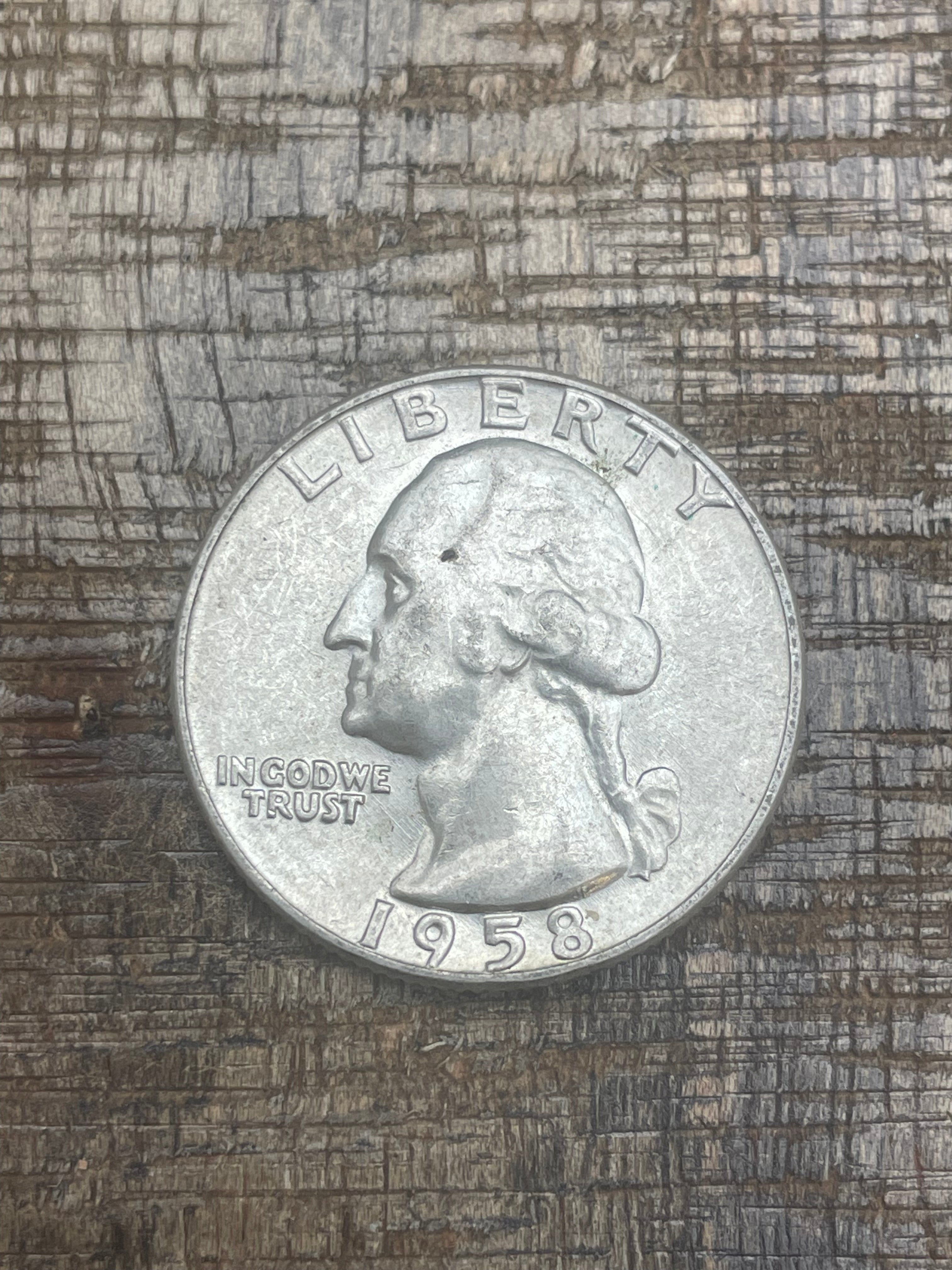 1958-D 25c US Washington Quarter