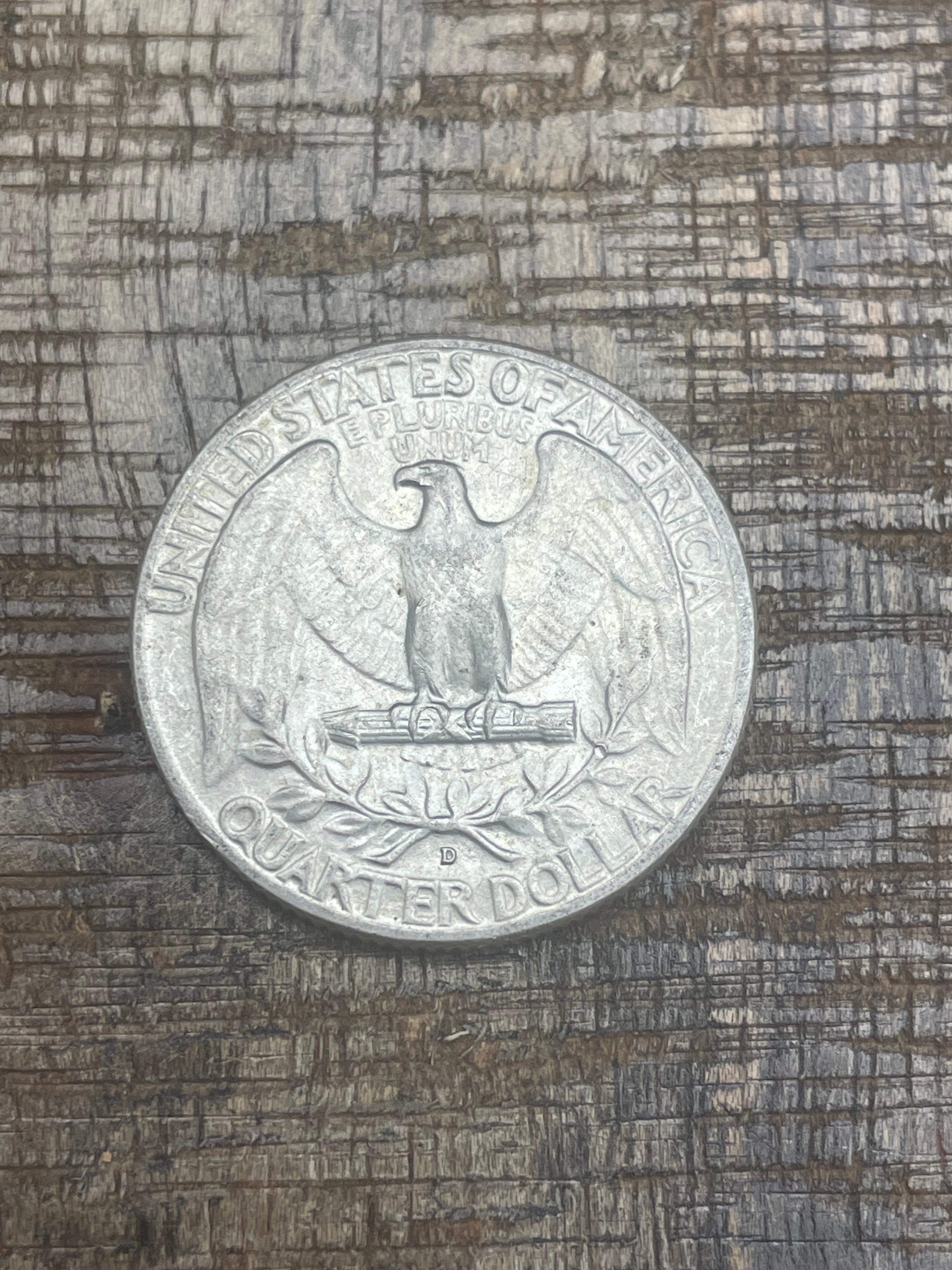 1958-D 25c US Washington Quarter