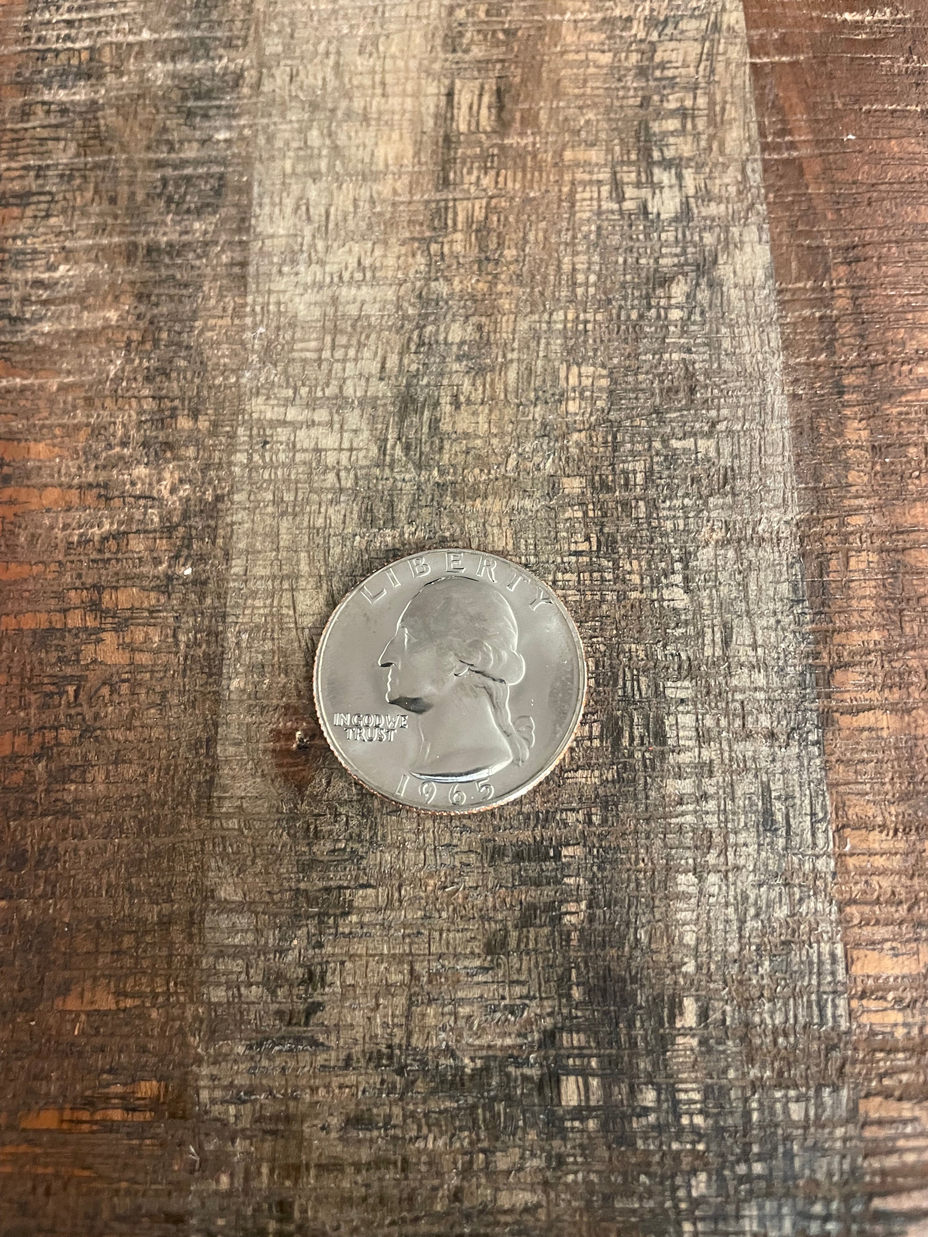 1965 25c US Washington Quarter ~ Special Mint Set Quarter