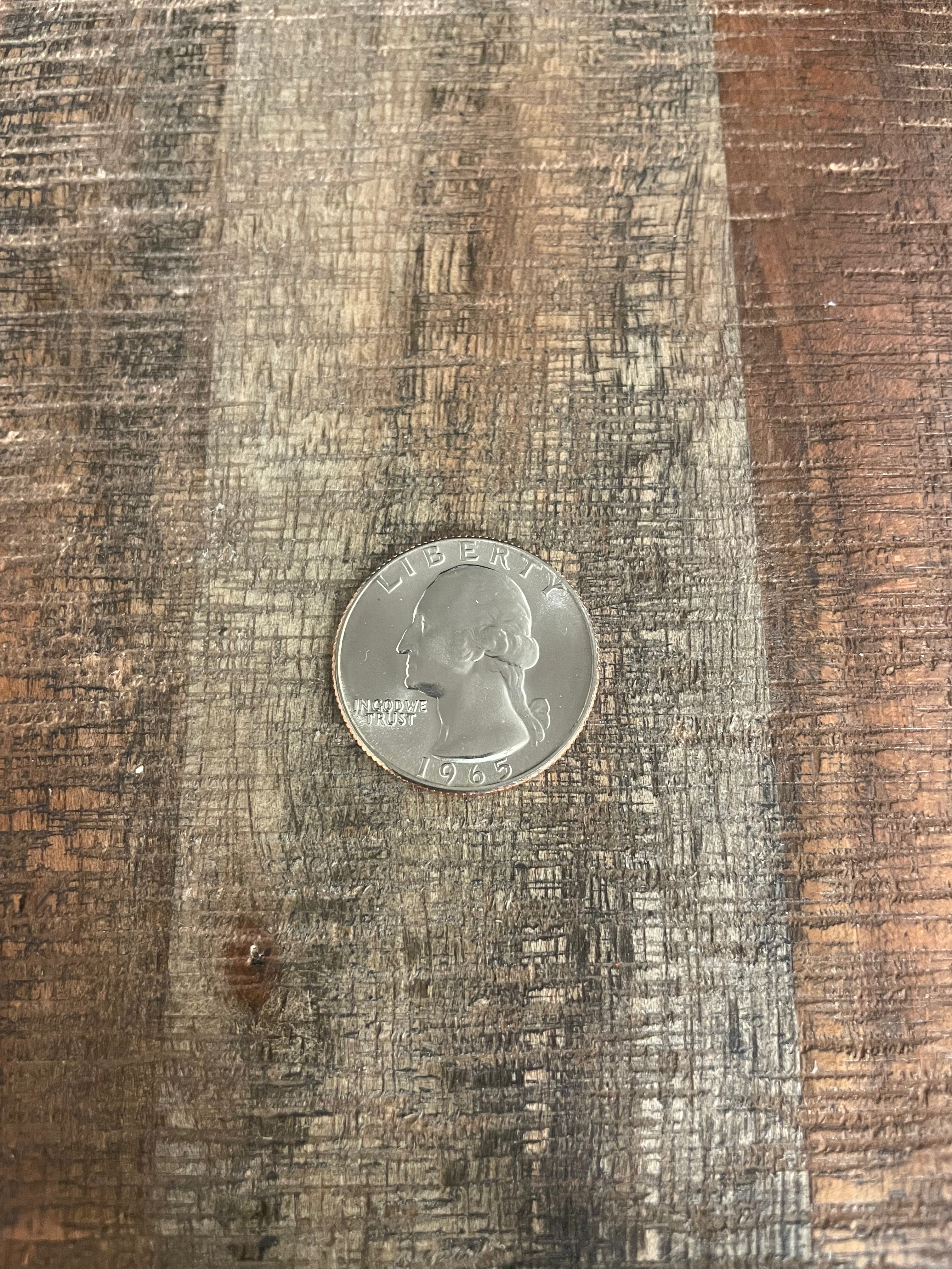 1965 25c US Washington Quarter