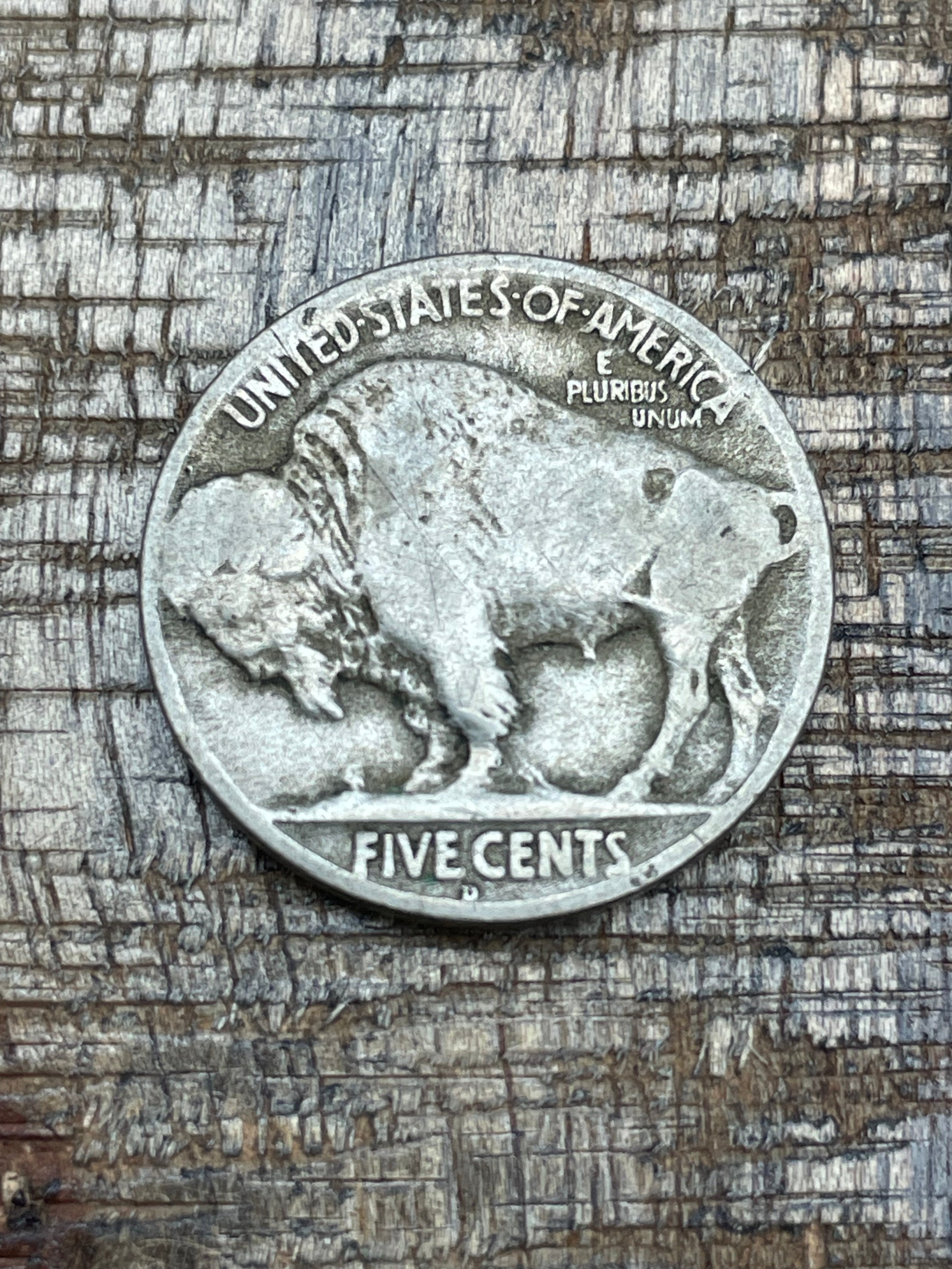 1917-D 5c US Buffalo Nickel