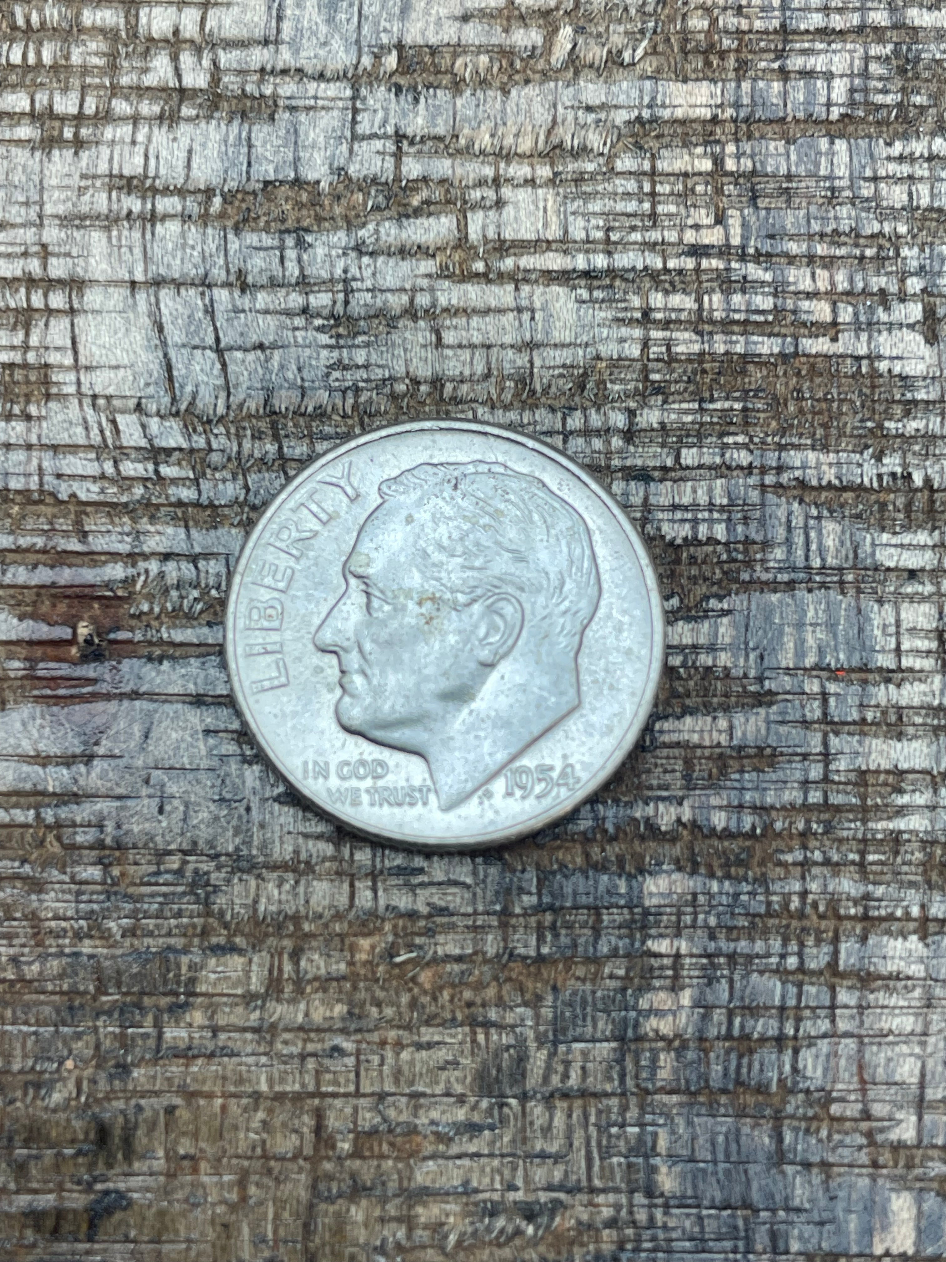 1954 10C US Roosevelt Dime