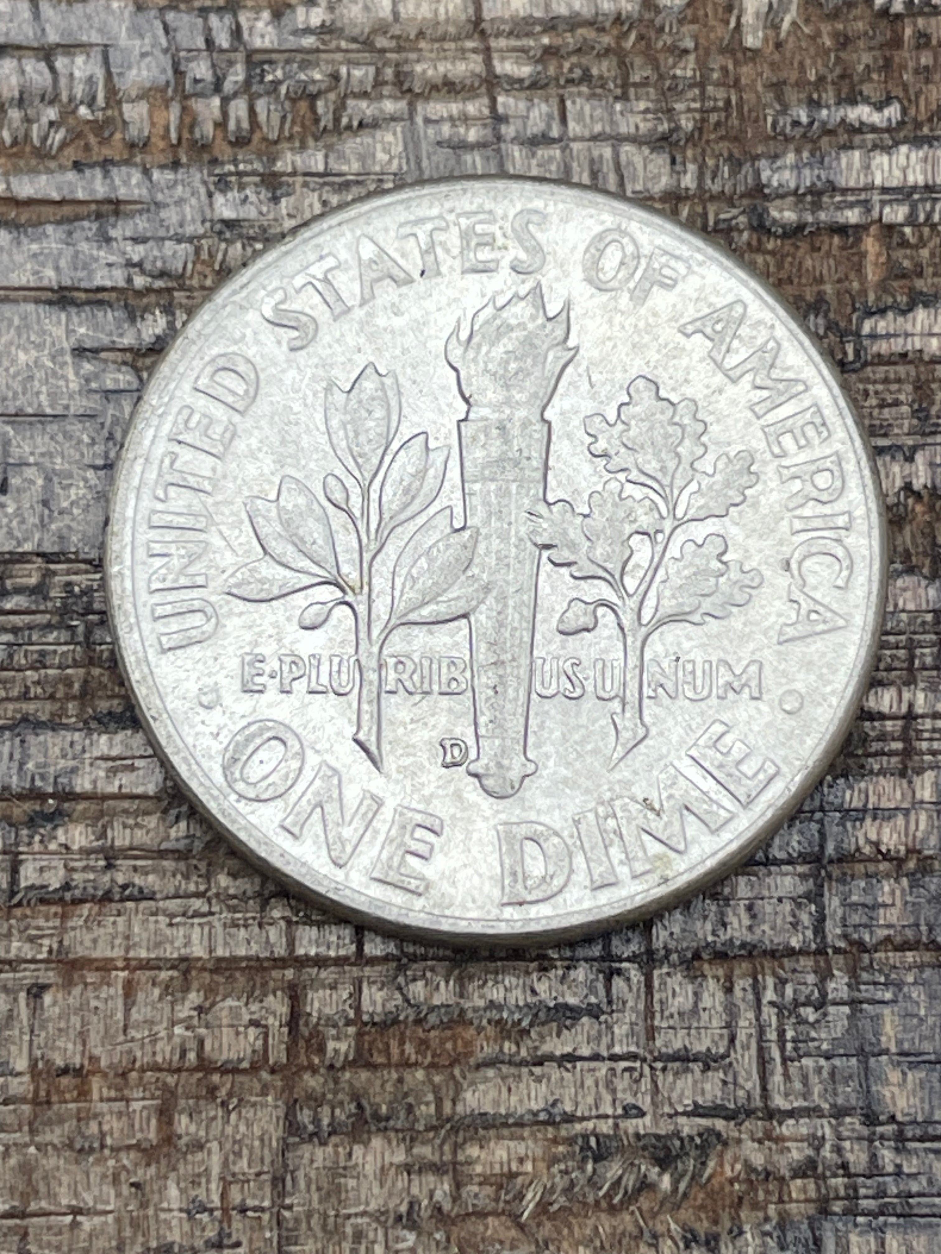 1957-D 10C US Roosevelt Dime