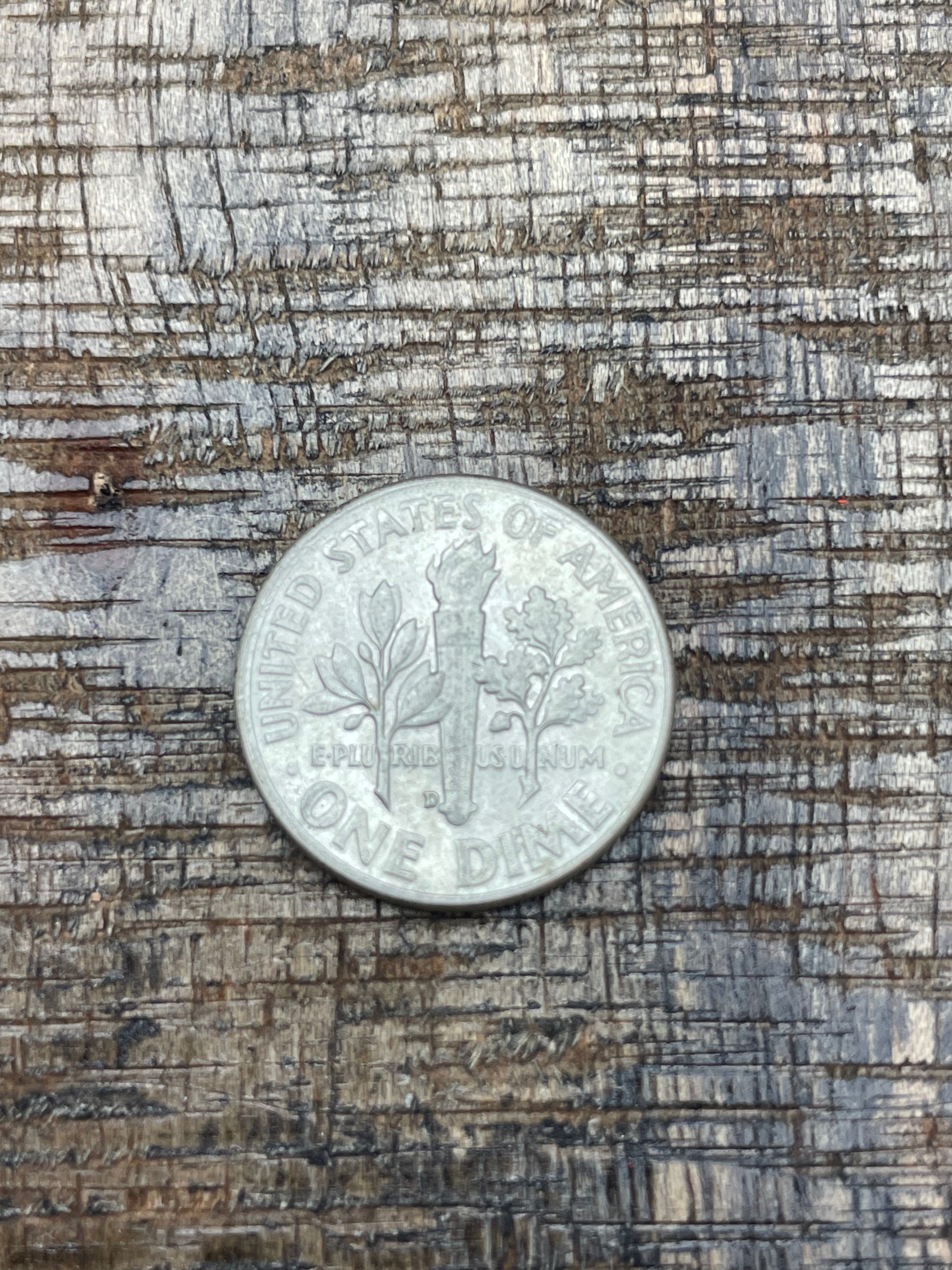 1957-D 10C US Roosevelt Dime