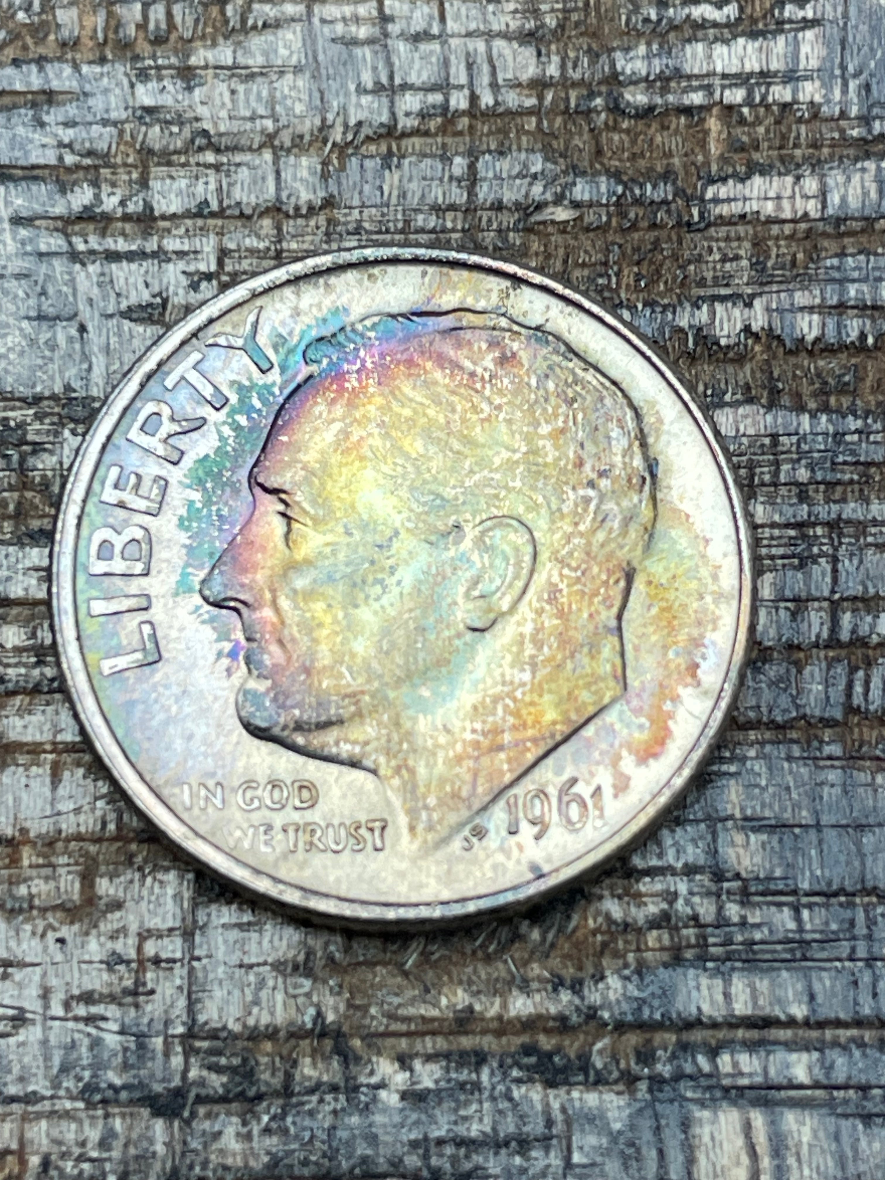 1961 10C US Roosevelt Dime