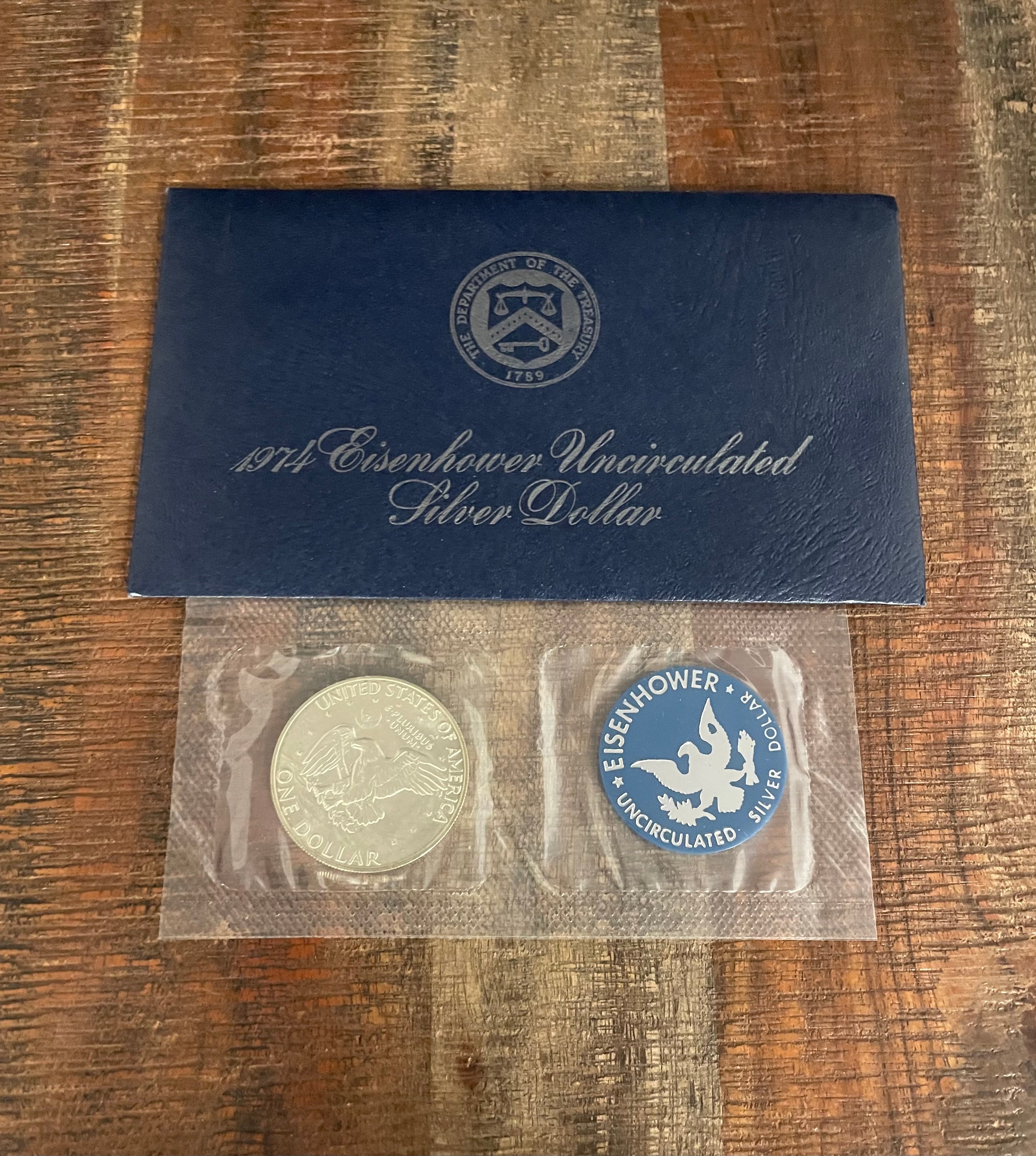 1974-S Eisenhower Uncirculated Silver Dollar ~ 40% Silver