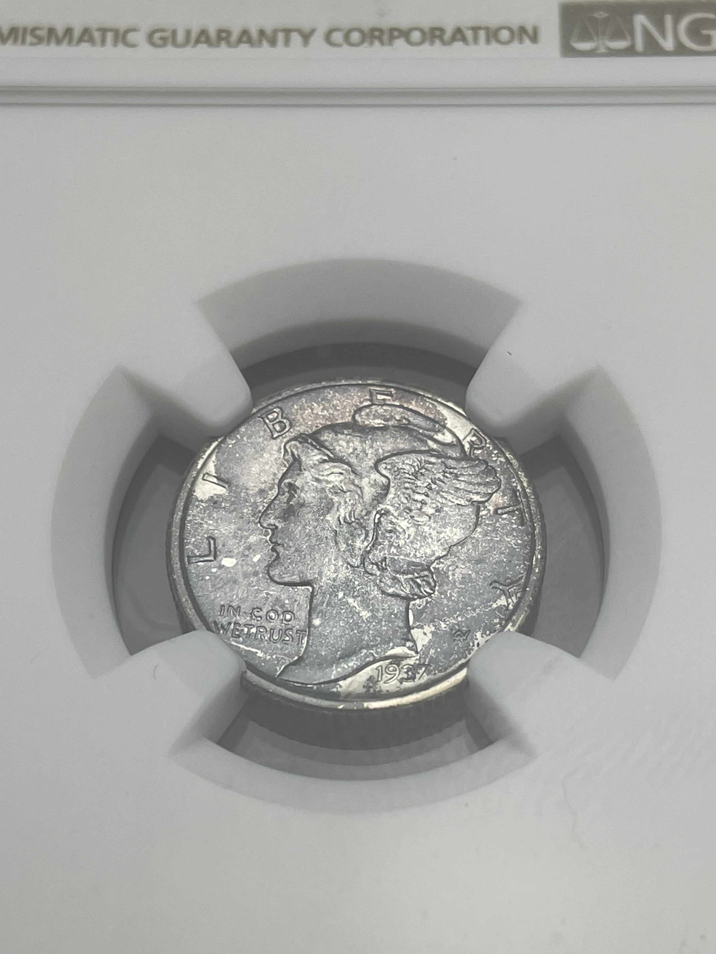 1937 10C Mercury Dime ~ NGC MS66 FB