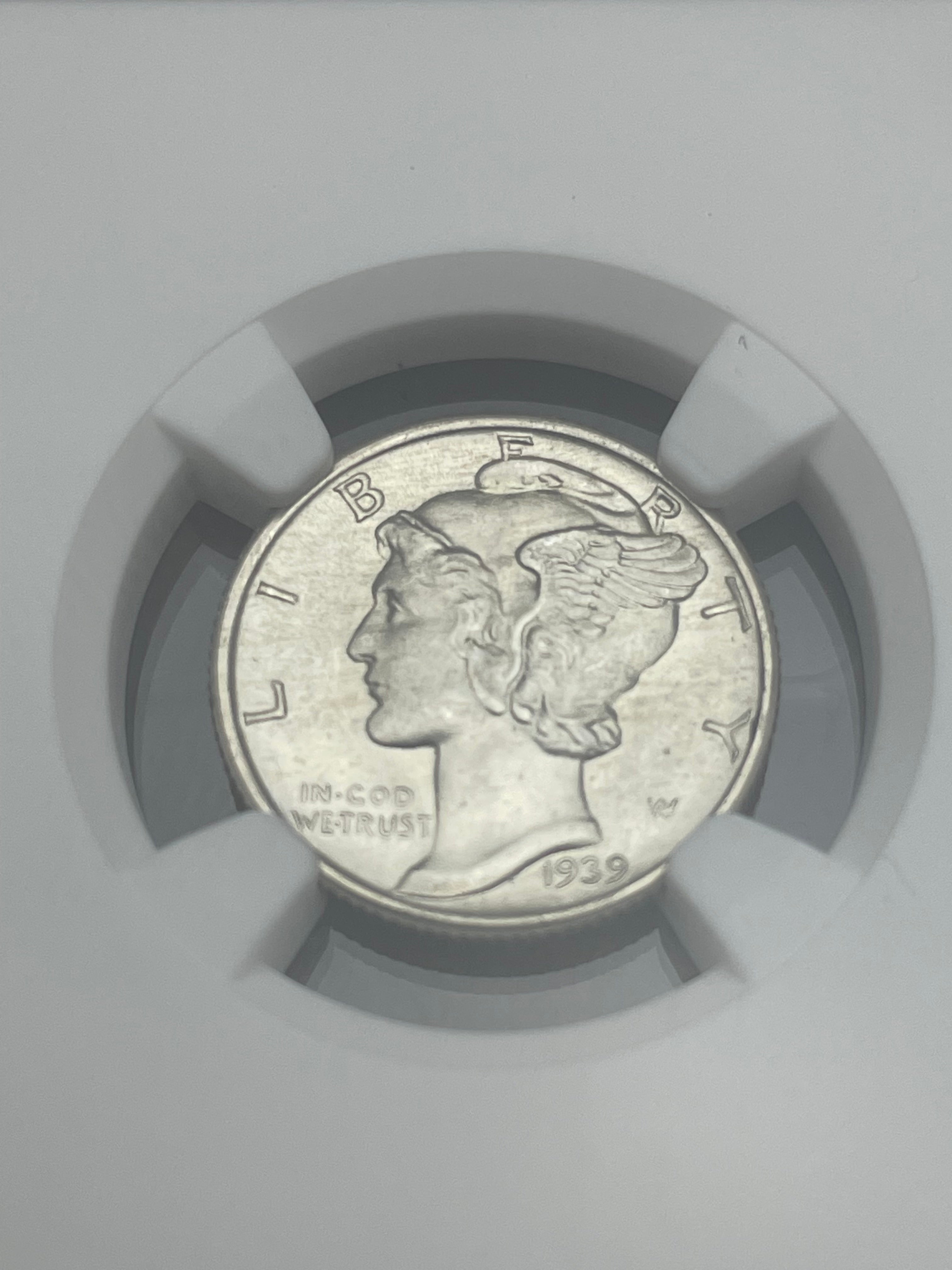 1939 10C Mercury Dime ~ NGC MS66