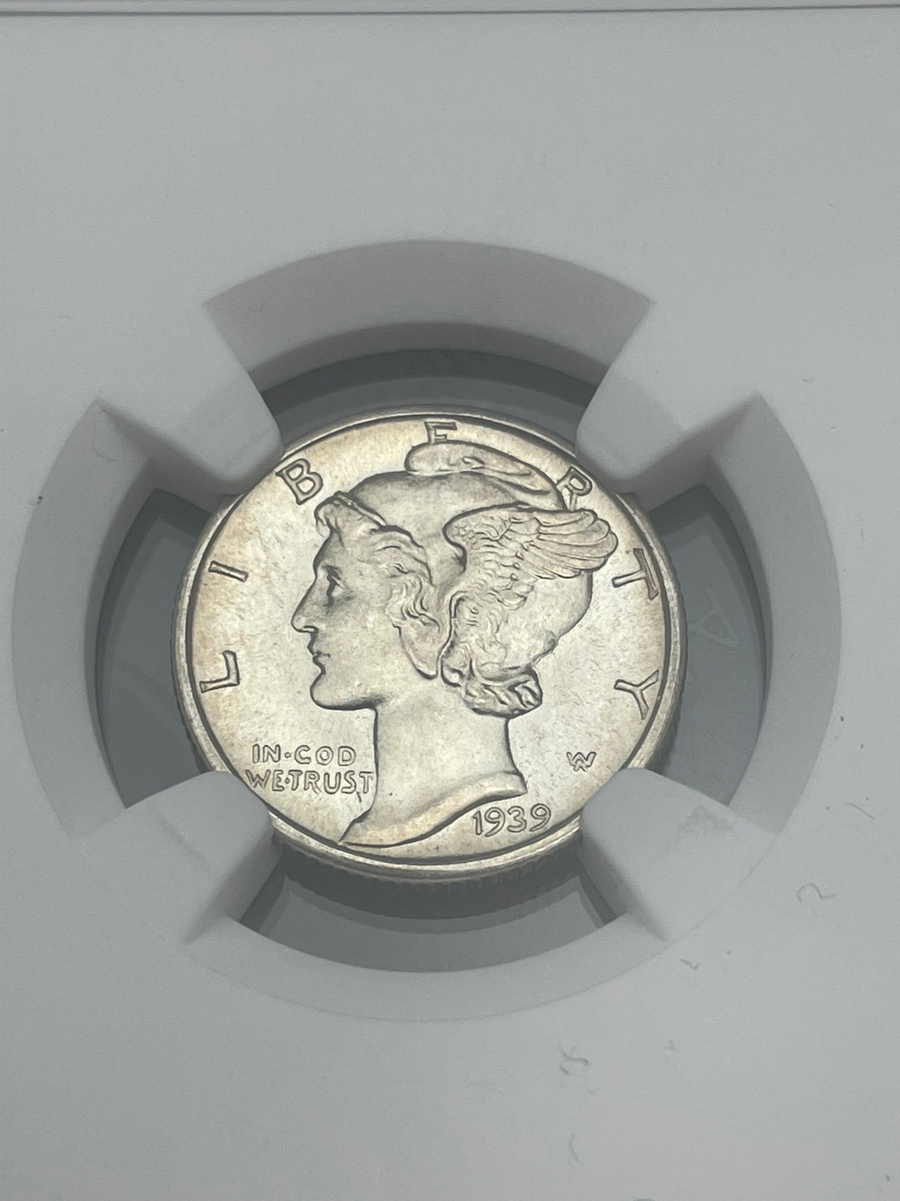 1939 D 10C Mercury Dime ~ NGC MS66 FB