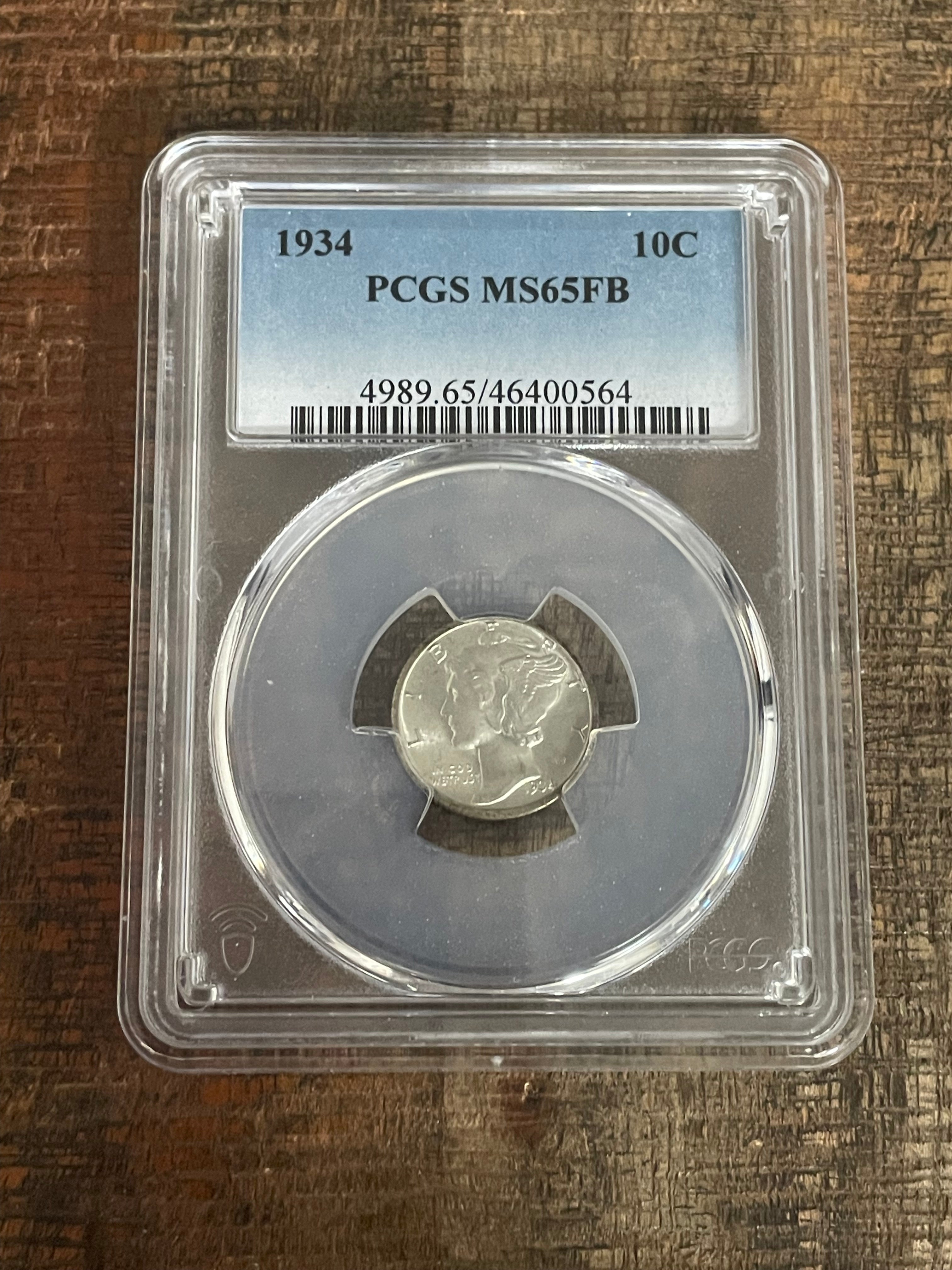 1934 10C Mercury Dime ~ PCGS MS65 FB