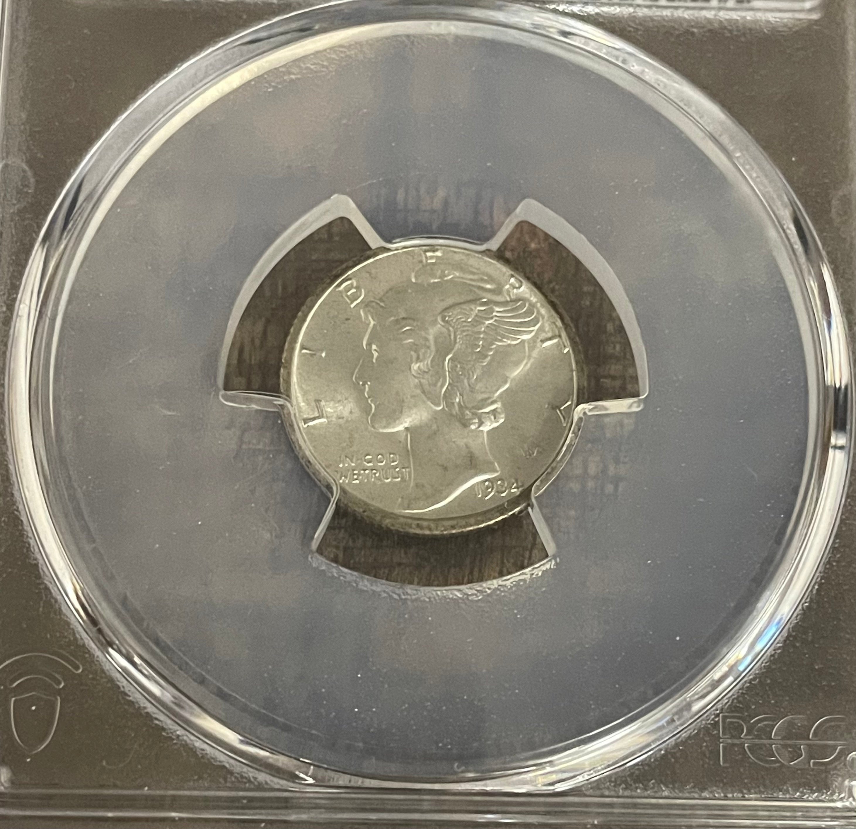 1934 10C Mercury Dime ~ PCGS MS65 FB