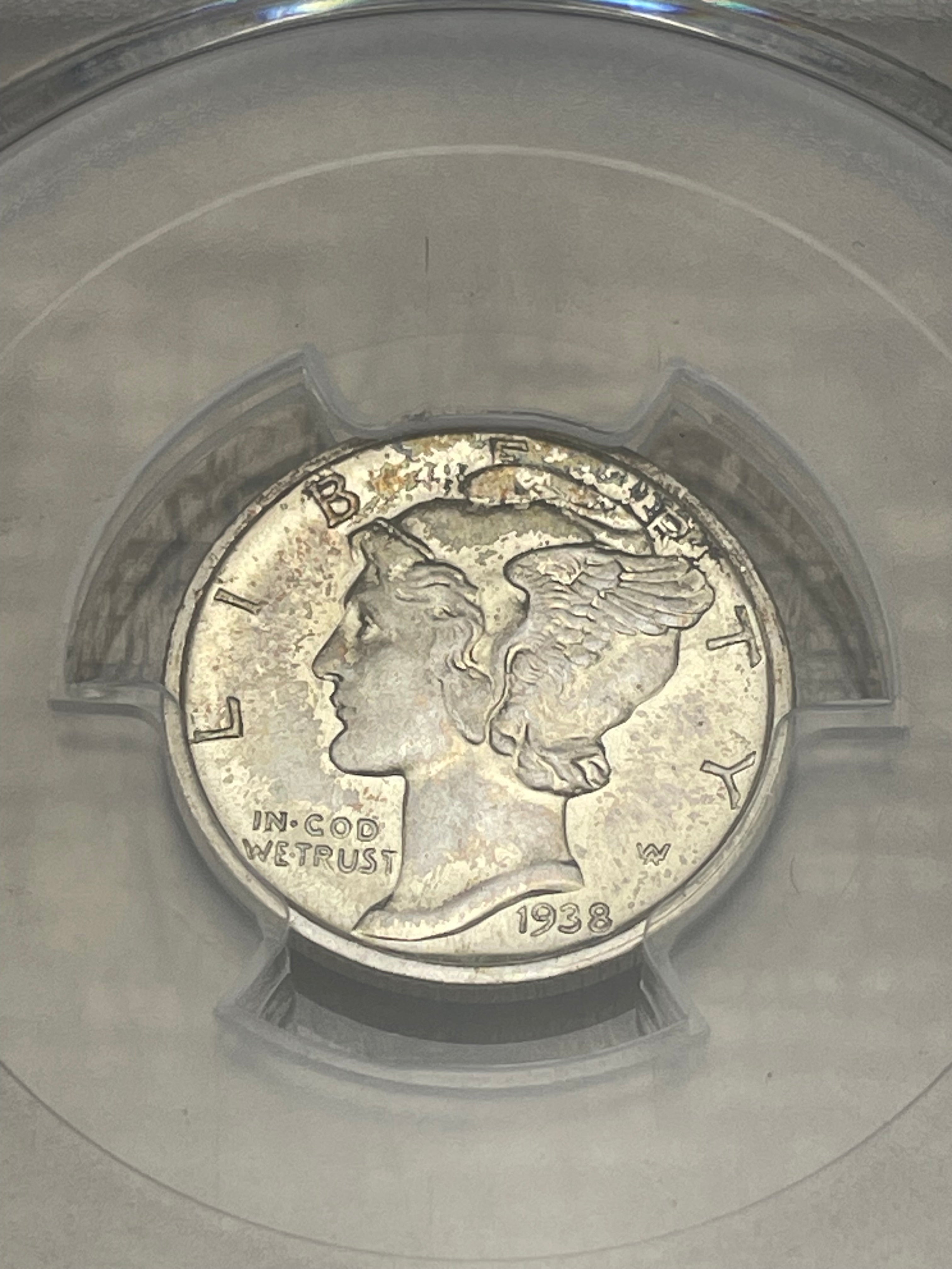 1938-D 10C Mercury Dime ~ PCGS MS66 FB