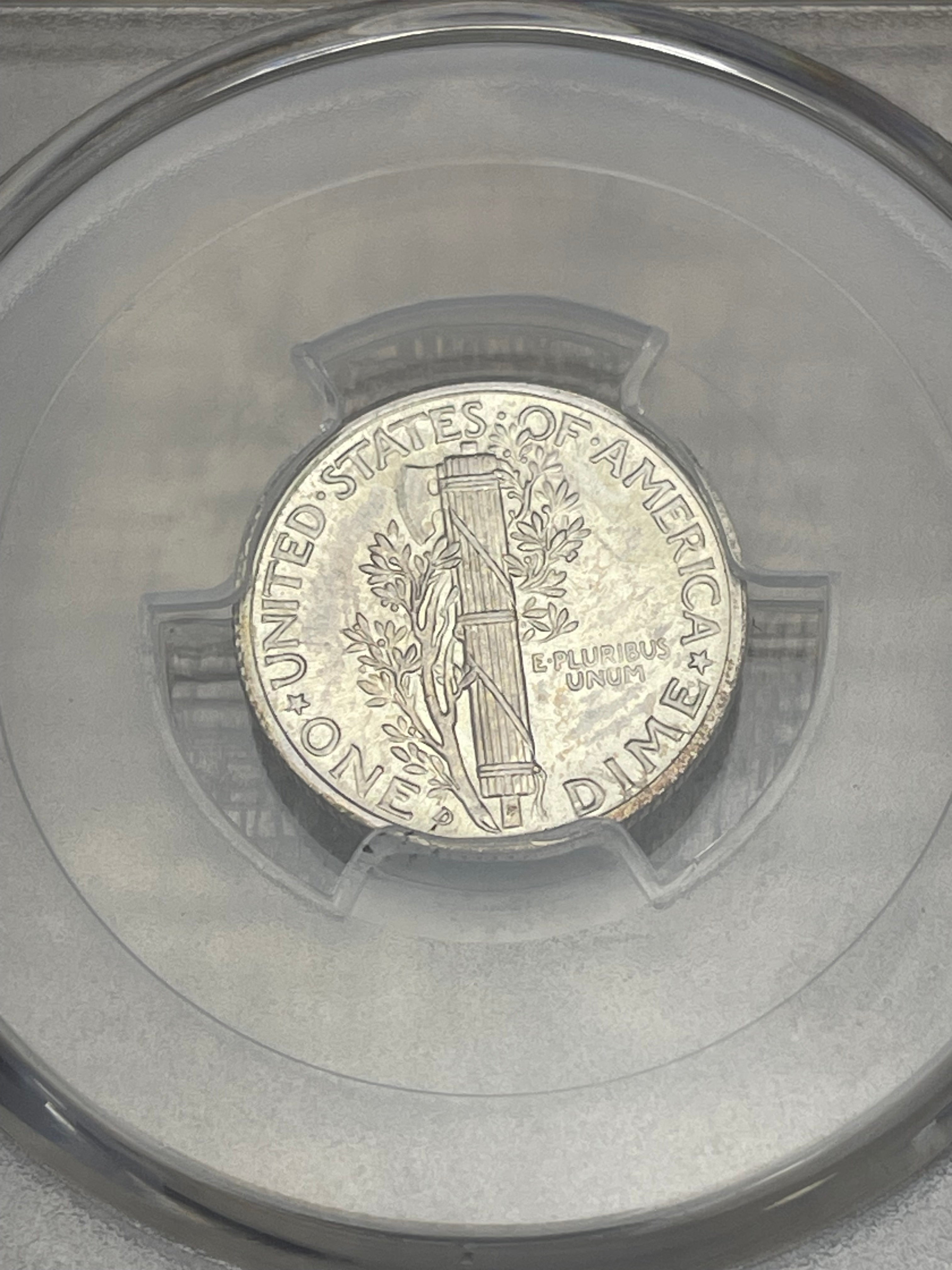 1938-D 10C Mercury Dime ~ PCGS MS66 FB