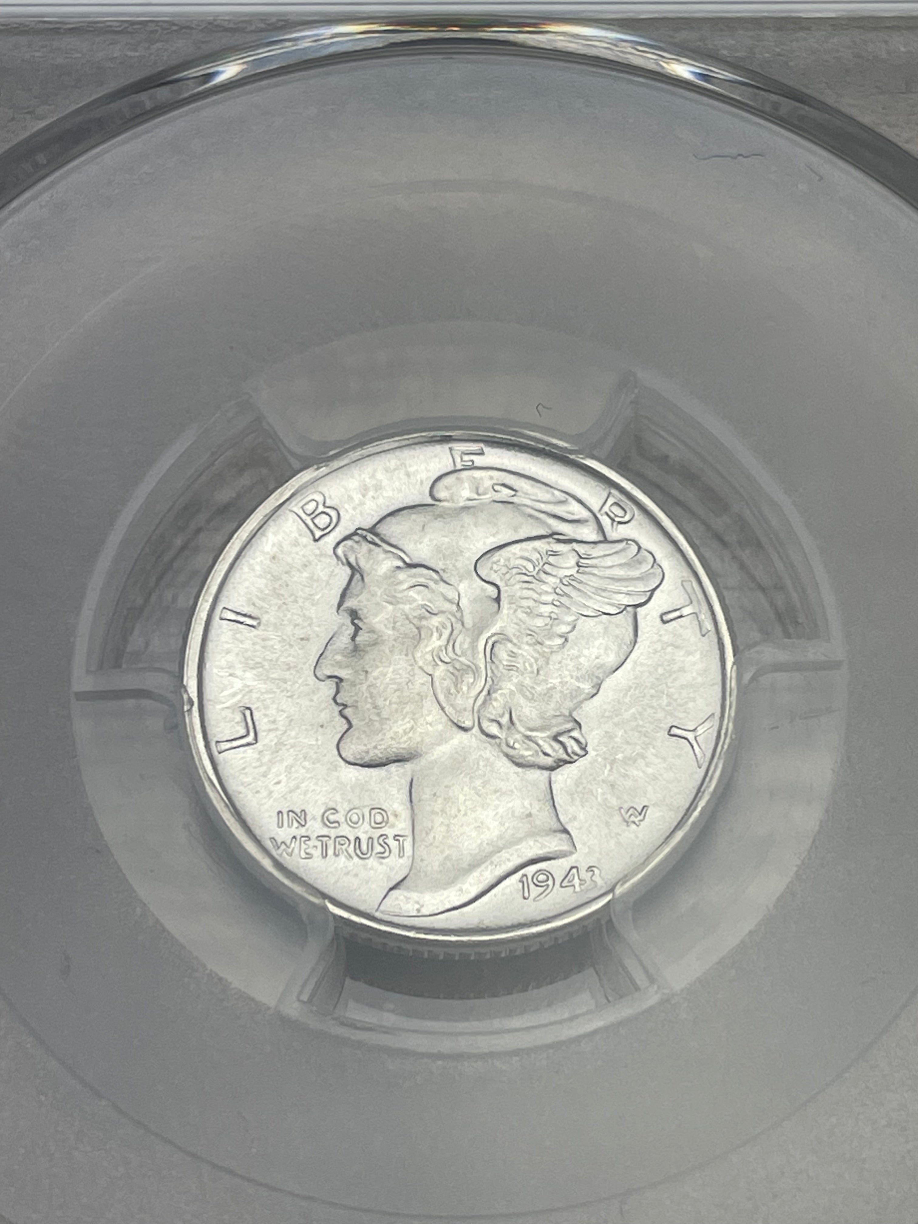 1943-S 10C Mercury Dime ~ PCGS MS66 FB