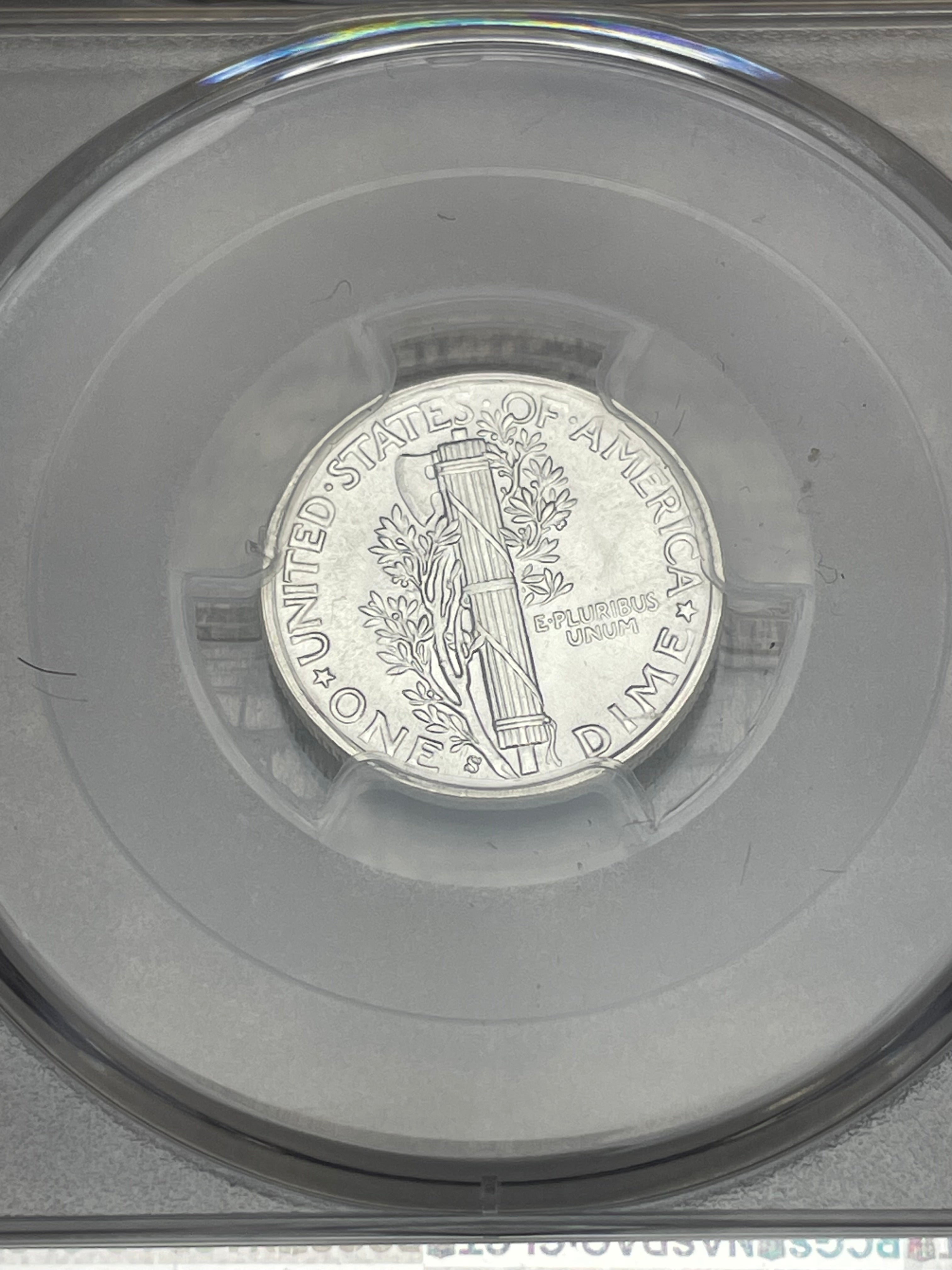 1943-S 10C Mercury Dime ~ PCGS MS66 FB