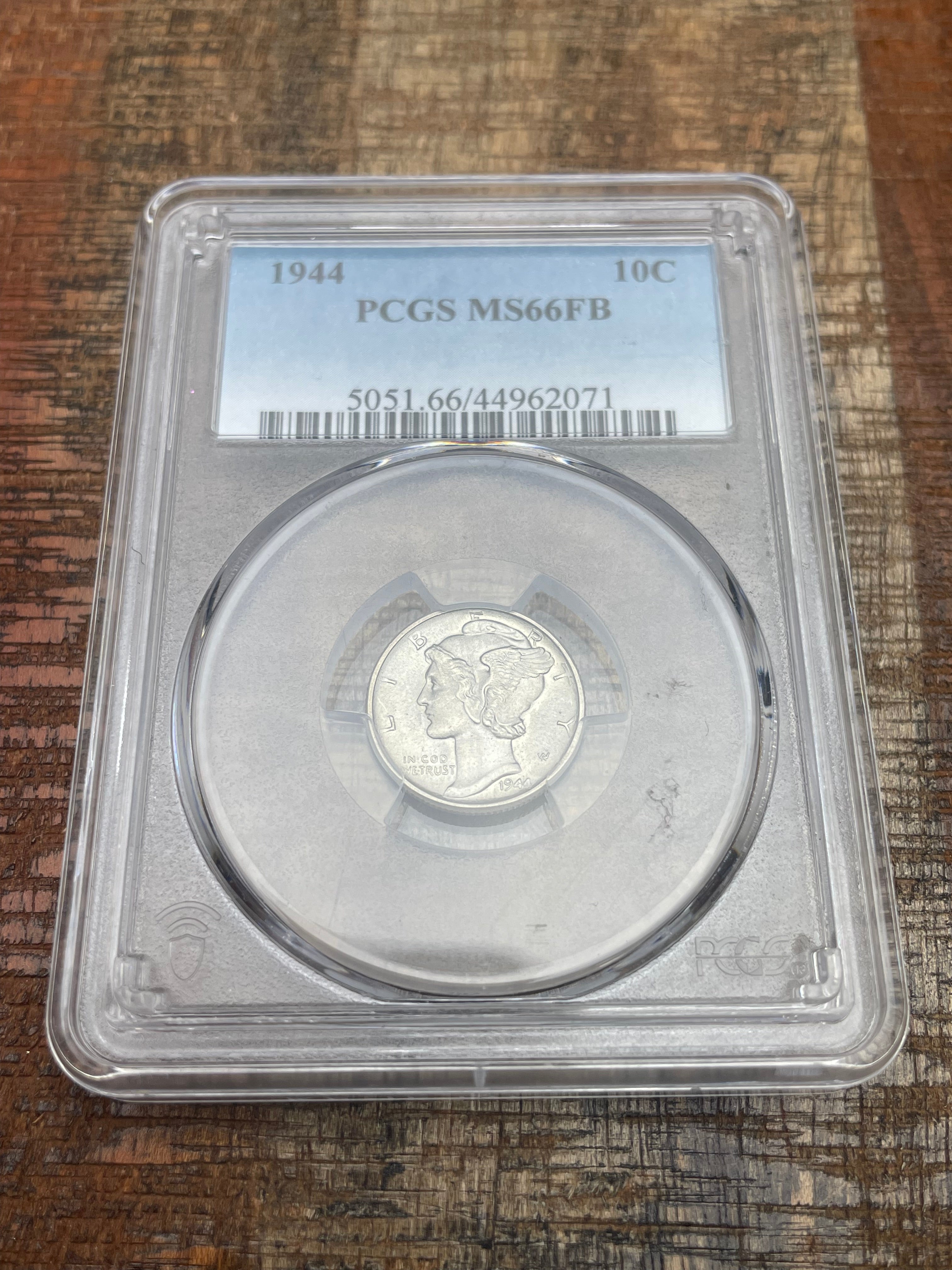 1944 10C Mercury Dime ~ PCGS MS66 FB