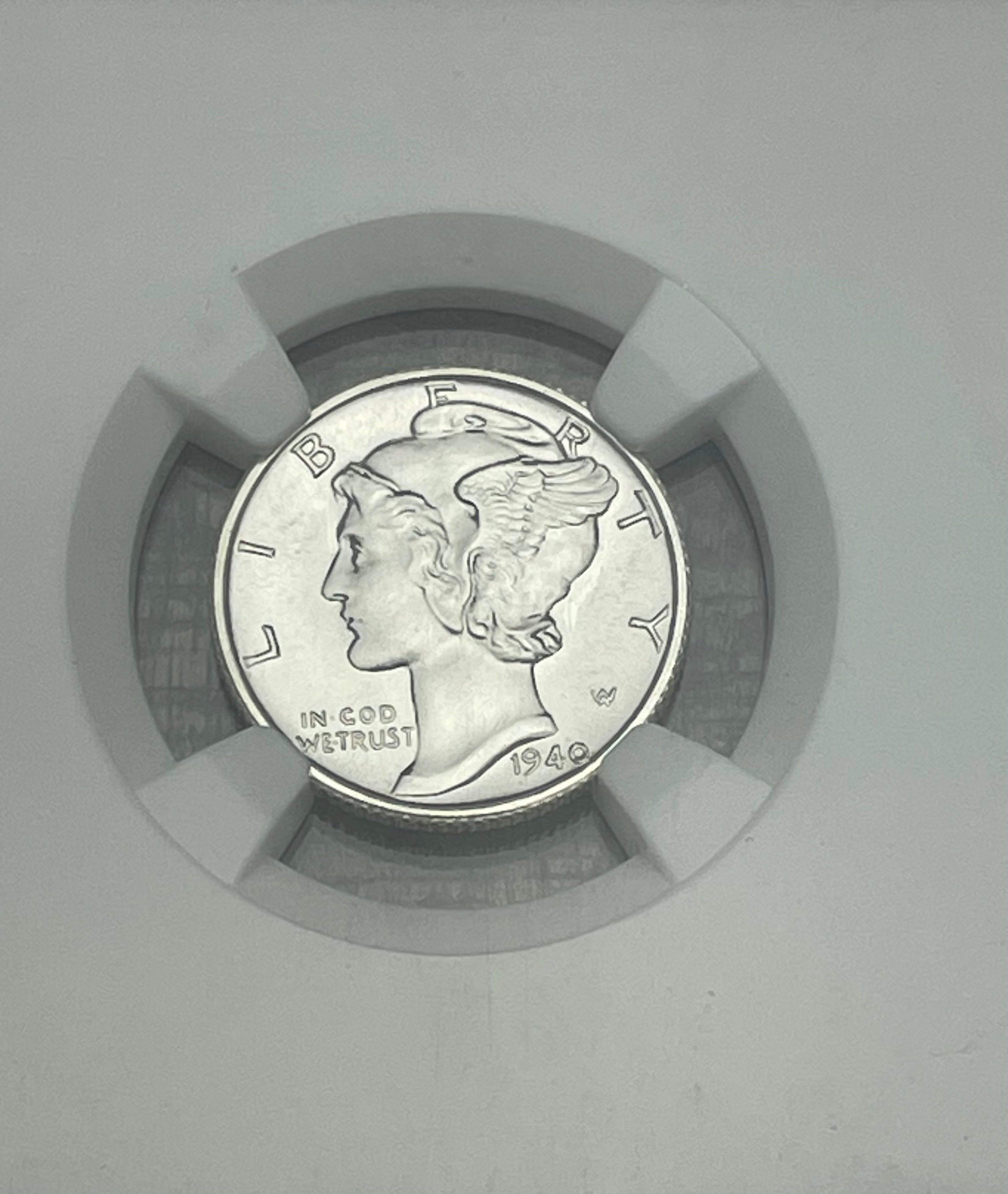 1940-S US 10c Mercury Dime NGC MS66 FB